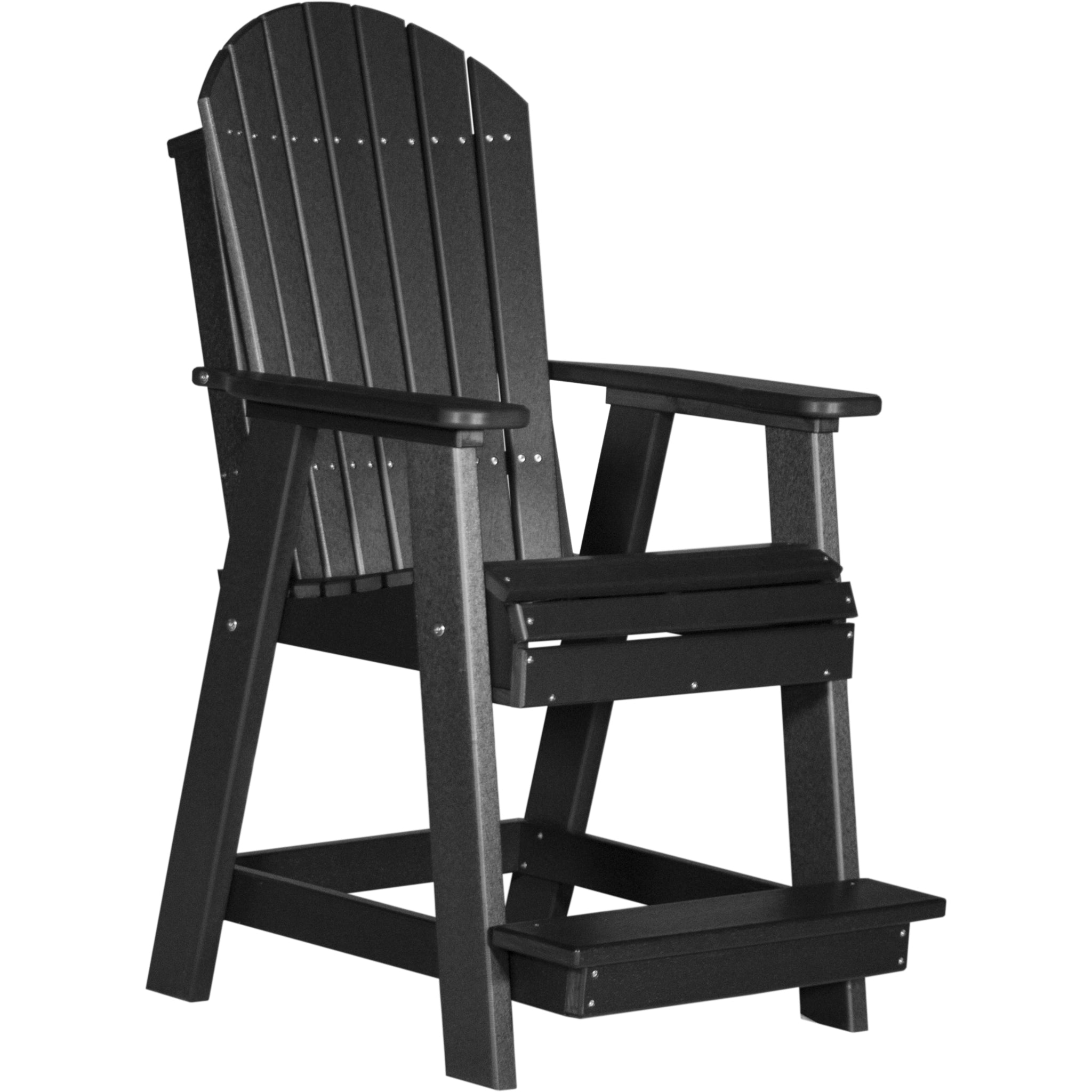 LuxCraft Adirondack Balcony Chair – Outdoor Poly High-Back Balcony Chair (PABC)