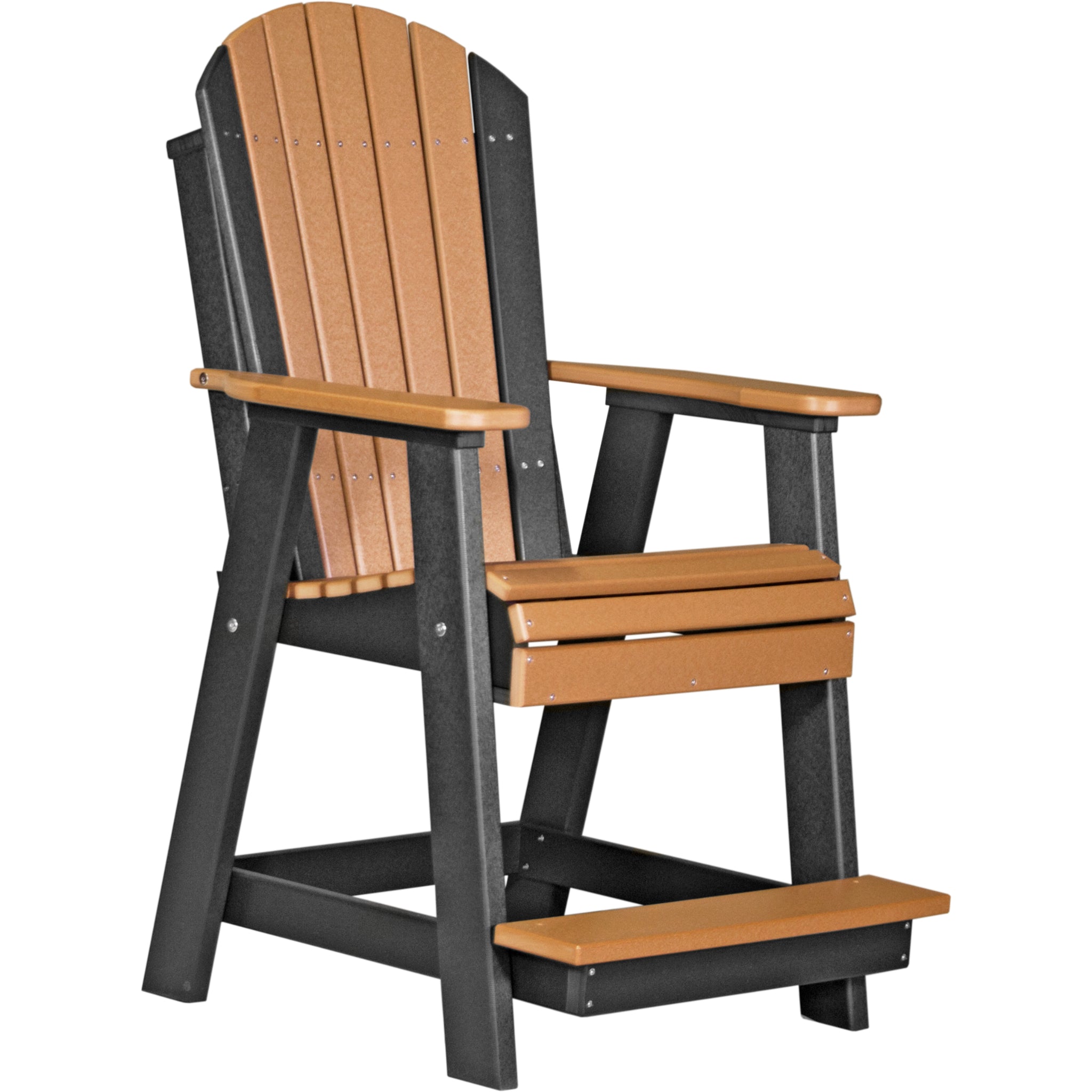 LuxCraft Adirondack Balcony Chair – Outdoor Poly High-Back Balcony Chair (PABC)