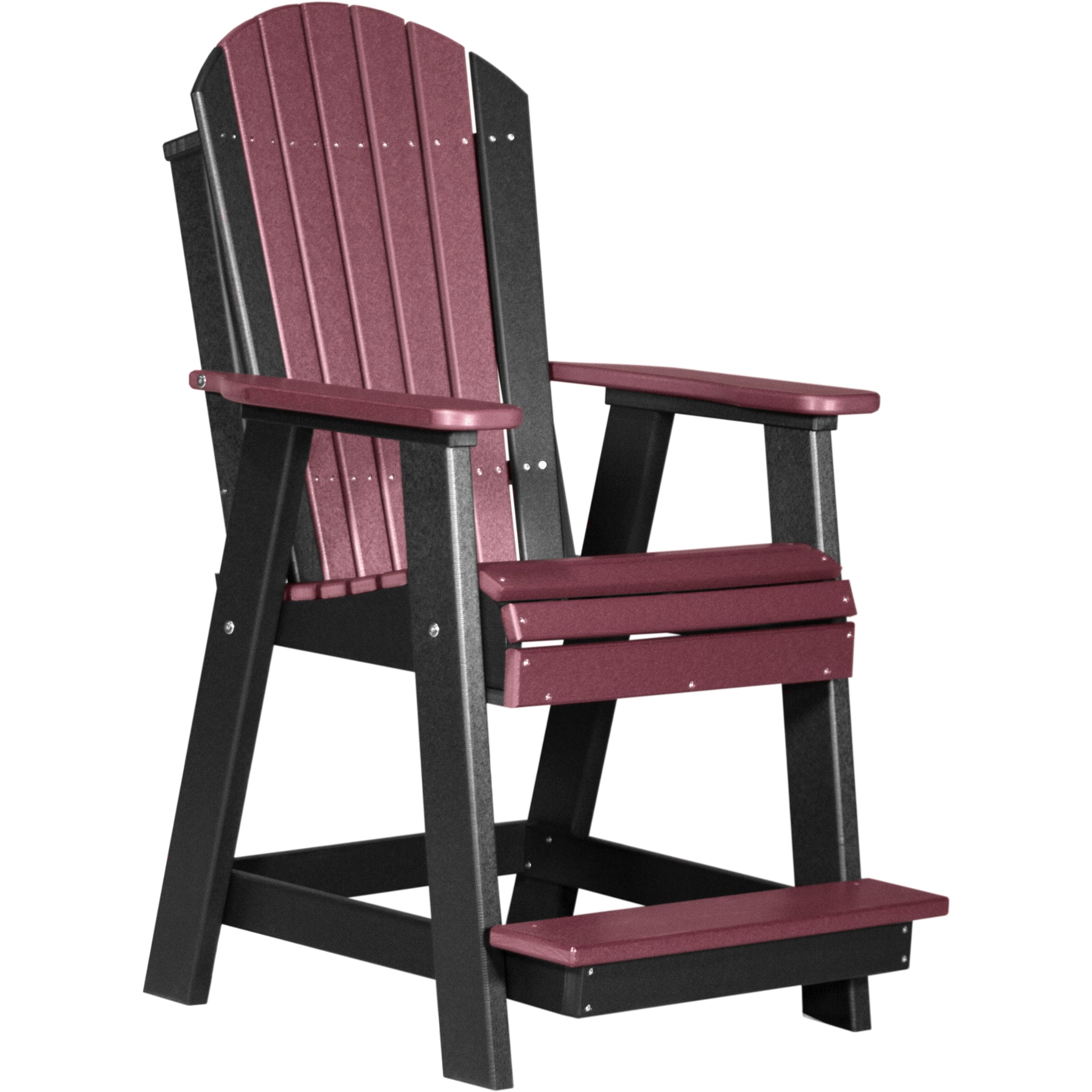 LuxCraft Adirondack Balcony Chair – Outdoor Poly High-Back Balcony Chair (PABC)