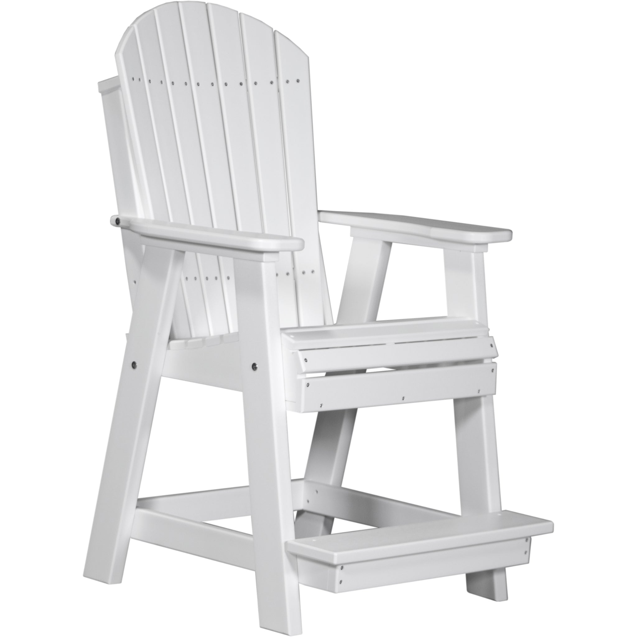 LuxCraft Adirondack Balcony Chair – Outdoor Poly High-Back Balcony Chair (PABC)