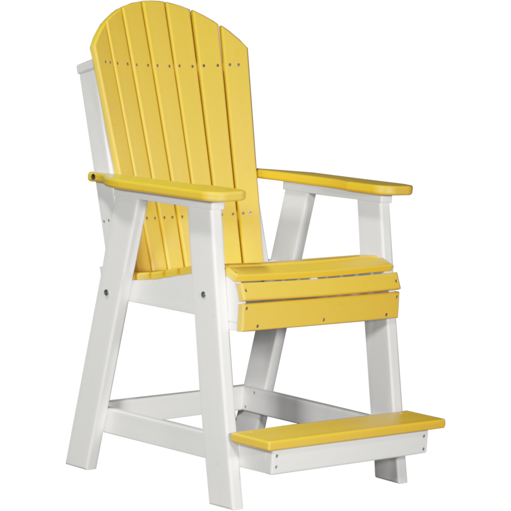 LuxCraft Adirondack Balcony Chair – Outdoor Poly High-Back Balcony Chair (PABC)