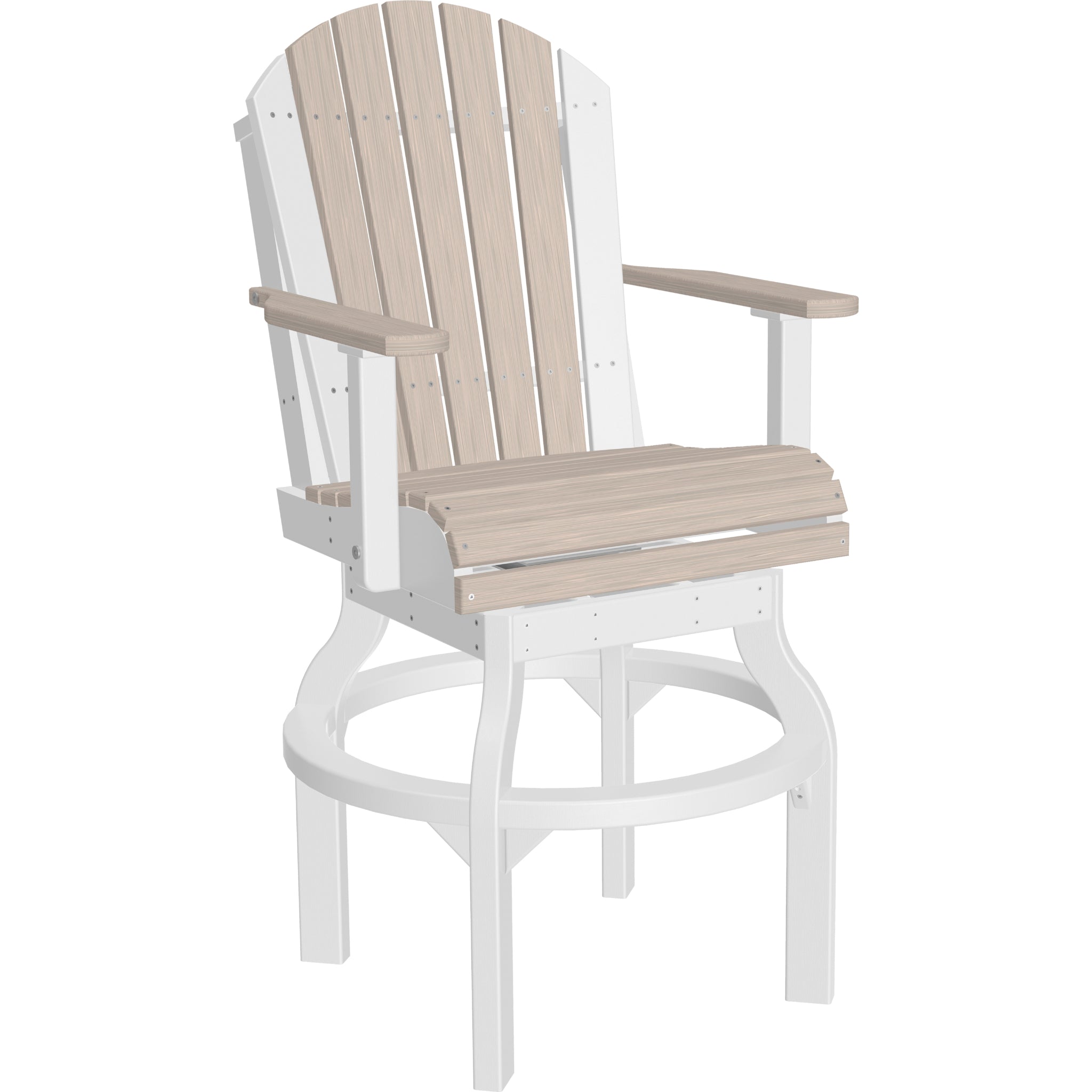 LuxCraft Adirondack Swivel Chair – Outdoor Poly Swivel Bar Chair (PASC)