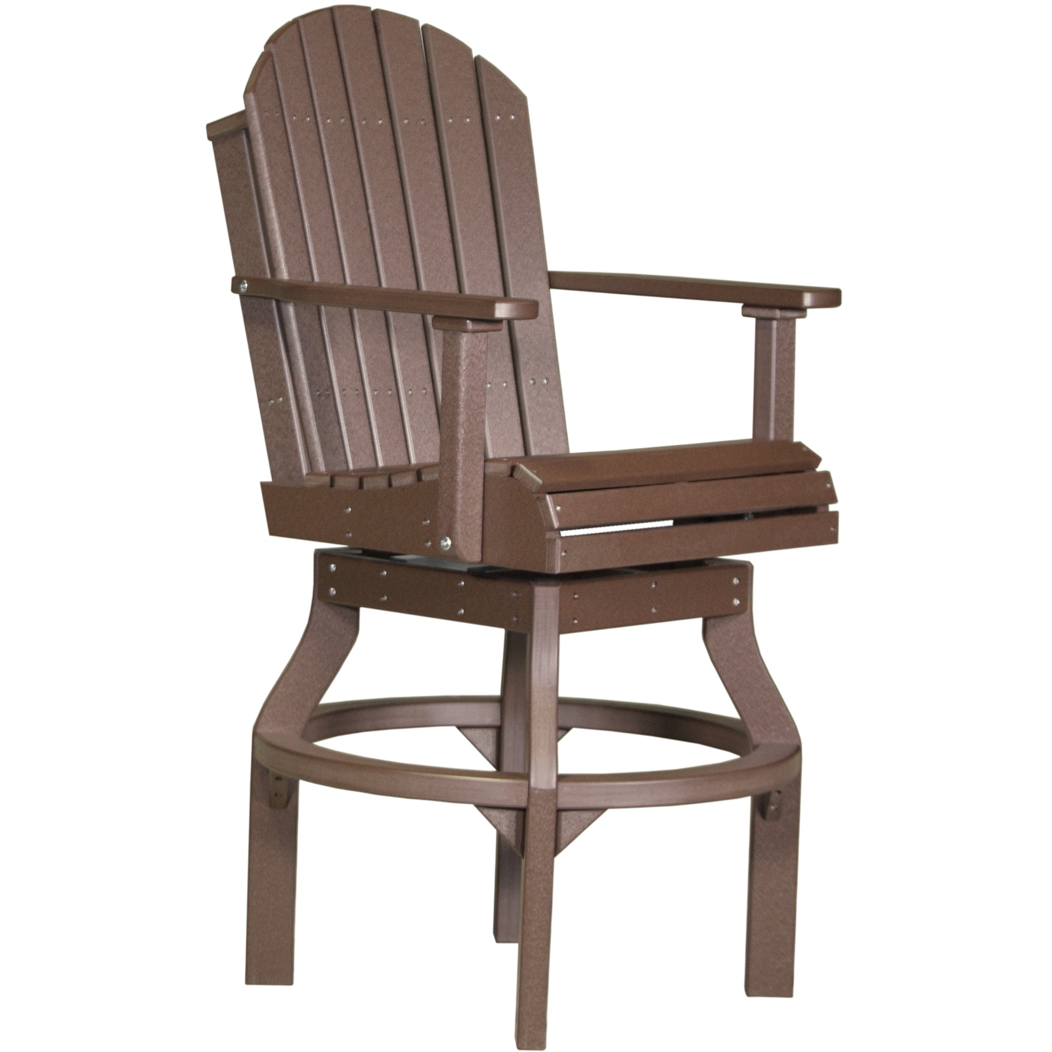 LuxCraft Adirondack Swivel Chair – Outdoor Poly Swivel Bar Chair (PASC)