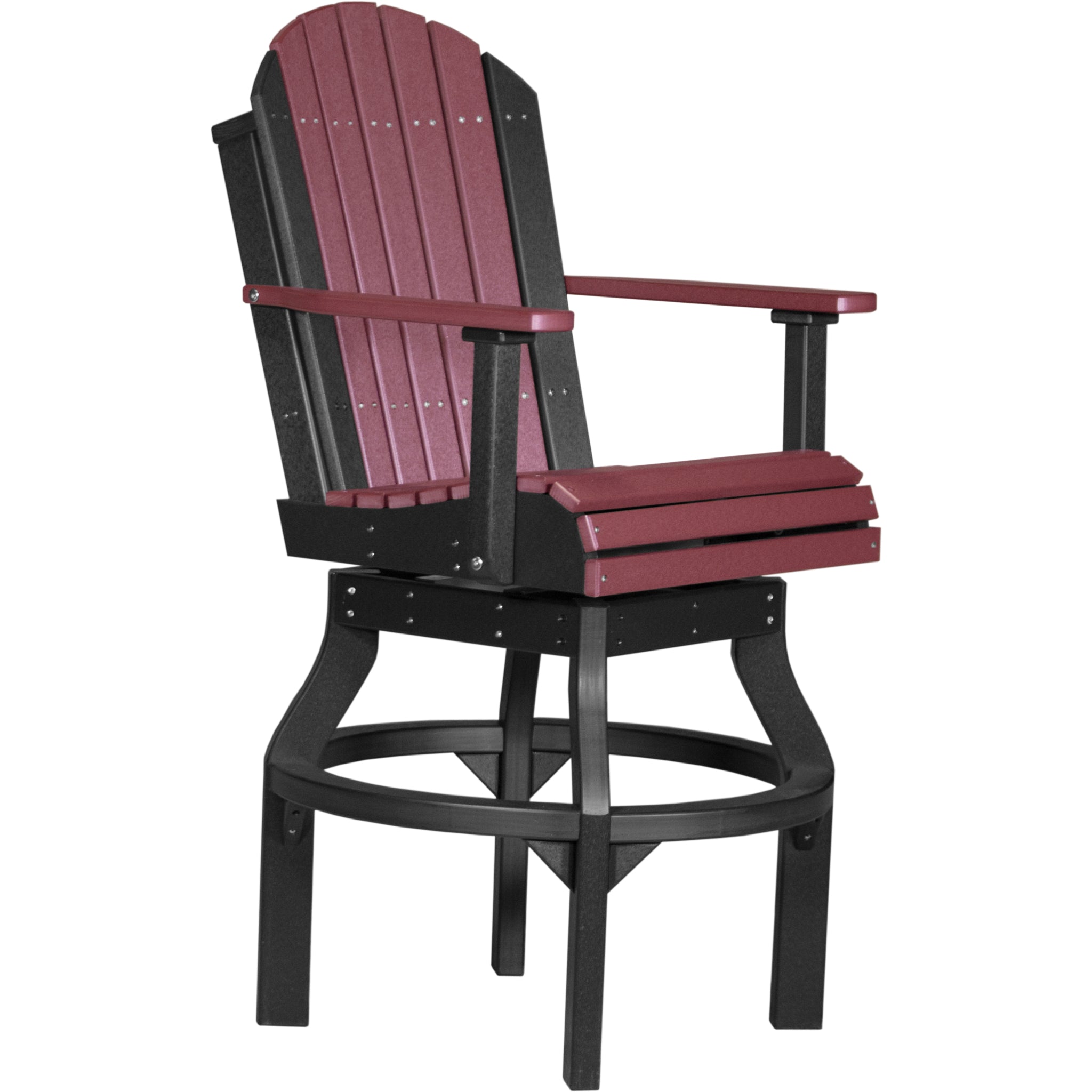 LuxCraft Adirondack Swivel Chair – Outdoor Poly Swivel Bar Chair (PASC)
