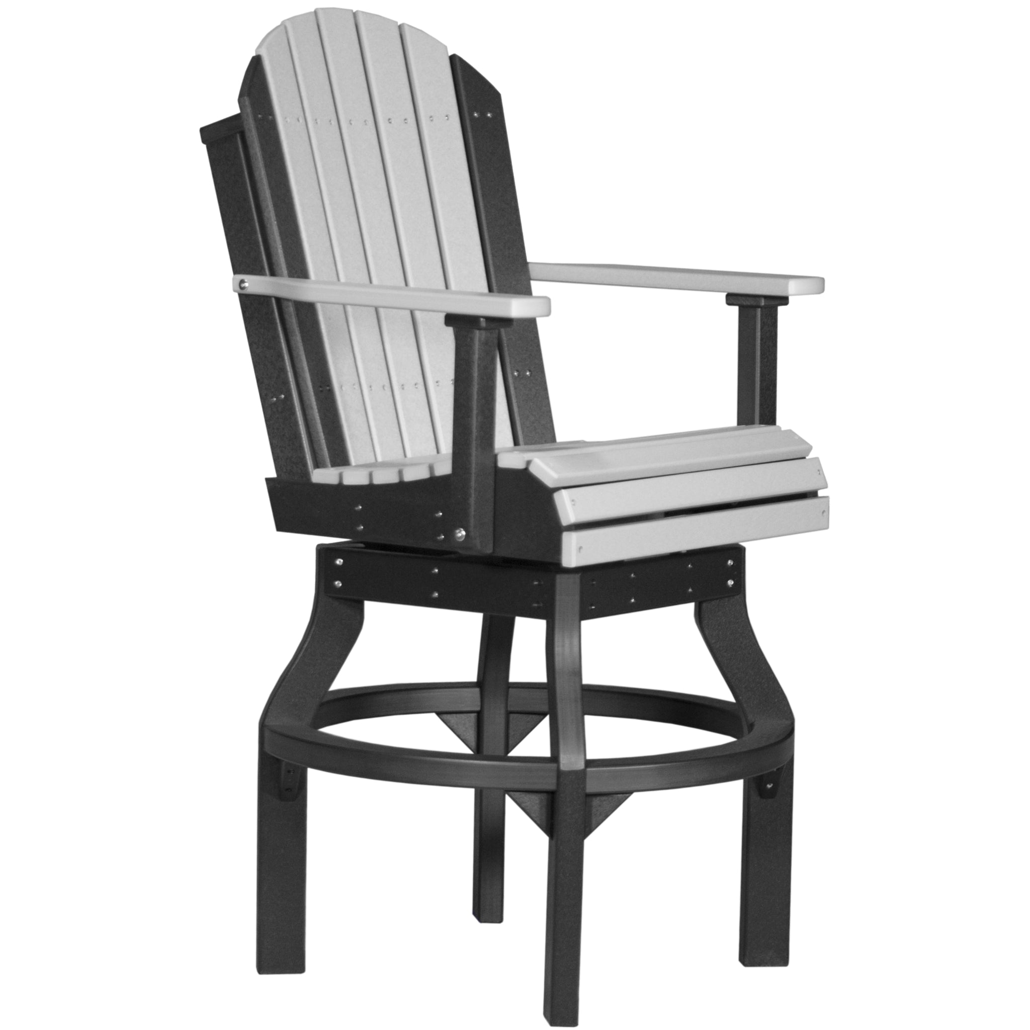 LuxCraft Adirondack Swivel Chair – Outdoor Poly Swivel Bar Chair (PASC)