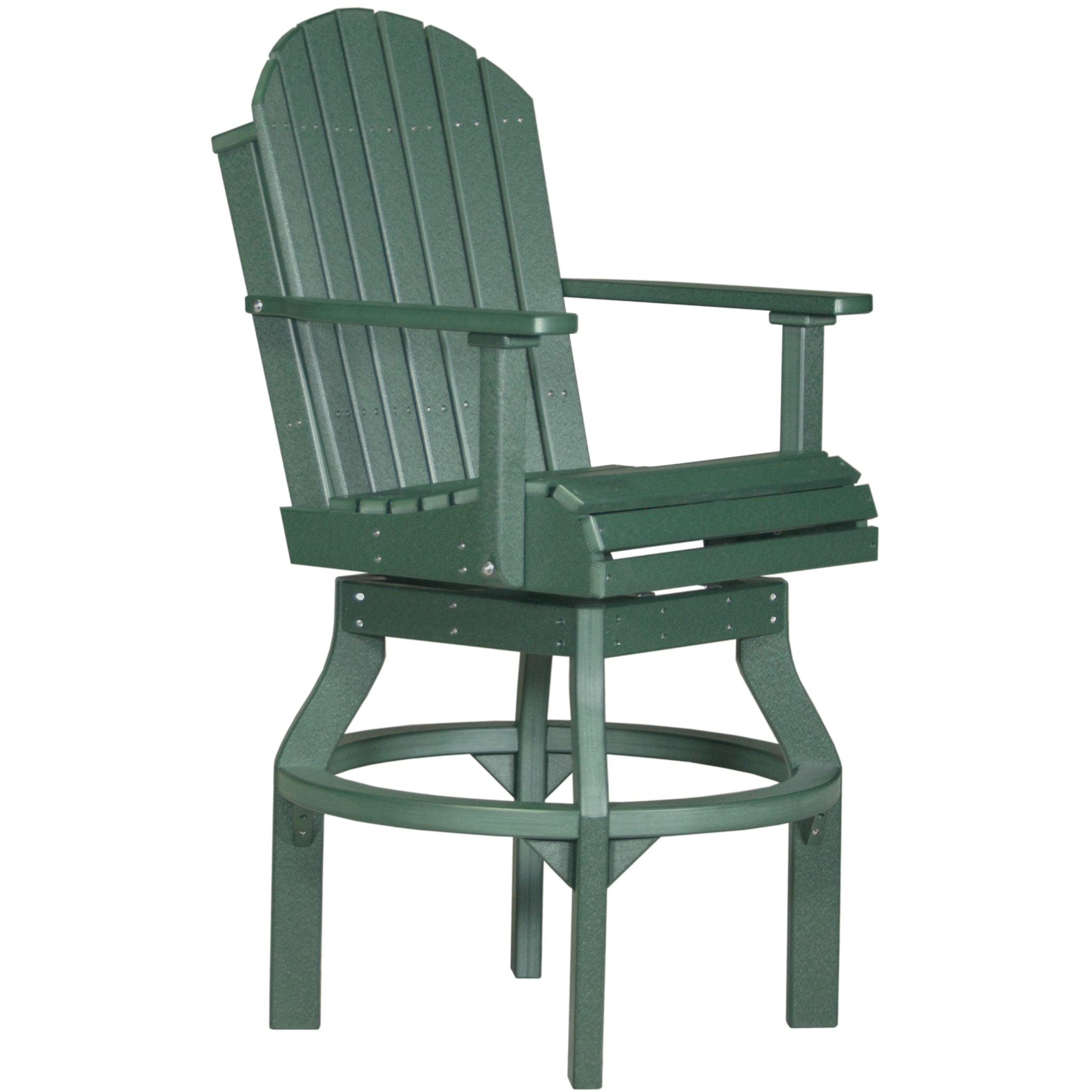 LuxCraft Adirondack Swivel Chair – Outdoor Poly Swivel Bar Chair (PASC)