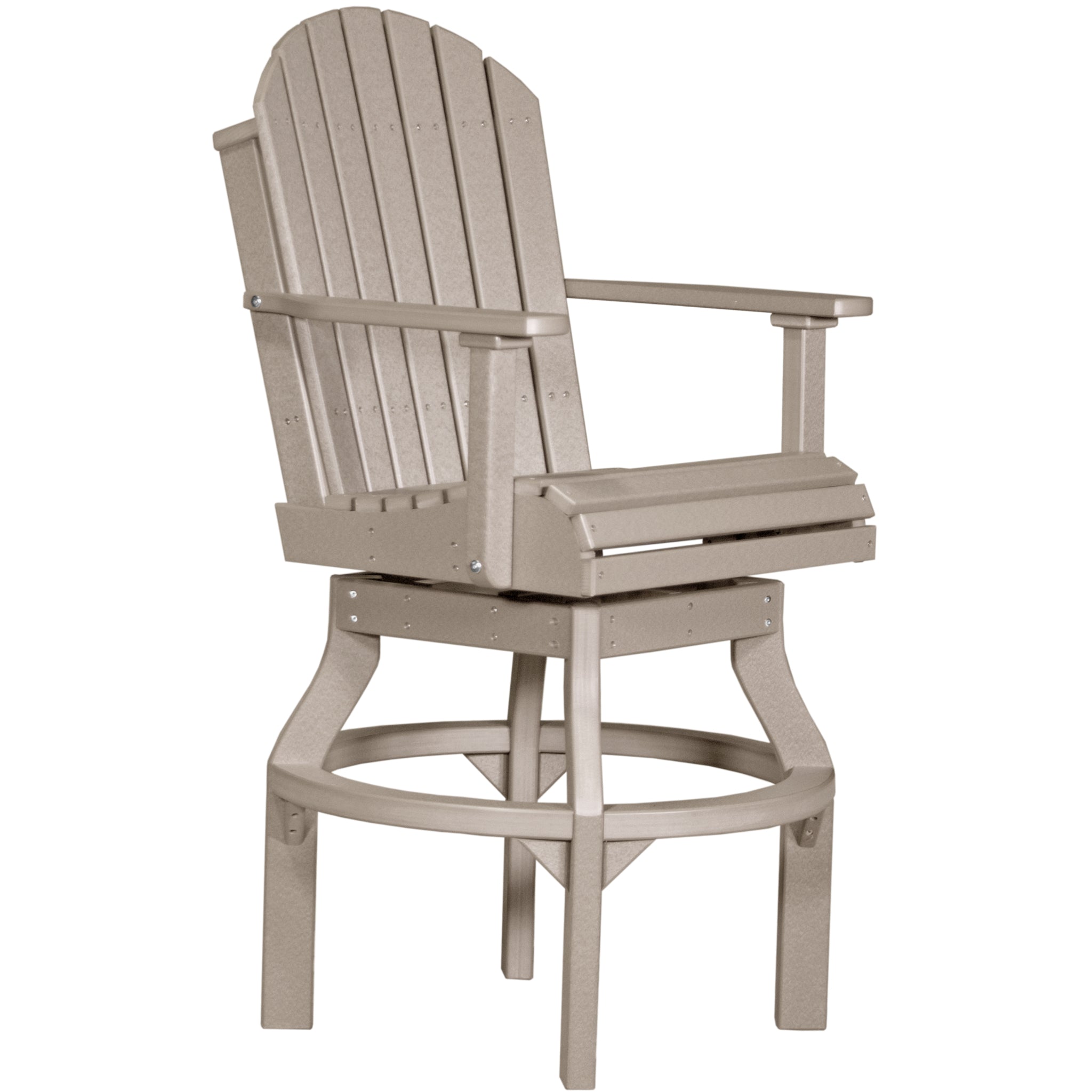 LuxCraft Adirondack Swivel Chair – Outdoor Poly Swivel Bar Chair (PASC)