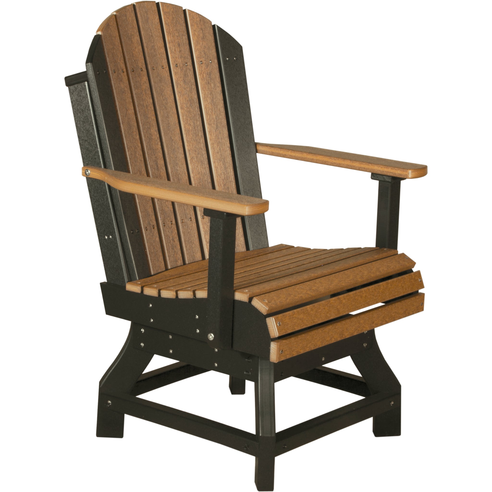 LuxCraft Adirondack Swivel Chair – Outdoor Poly Swivel Dining Chair (PASC)
