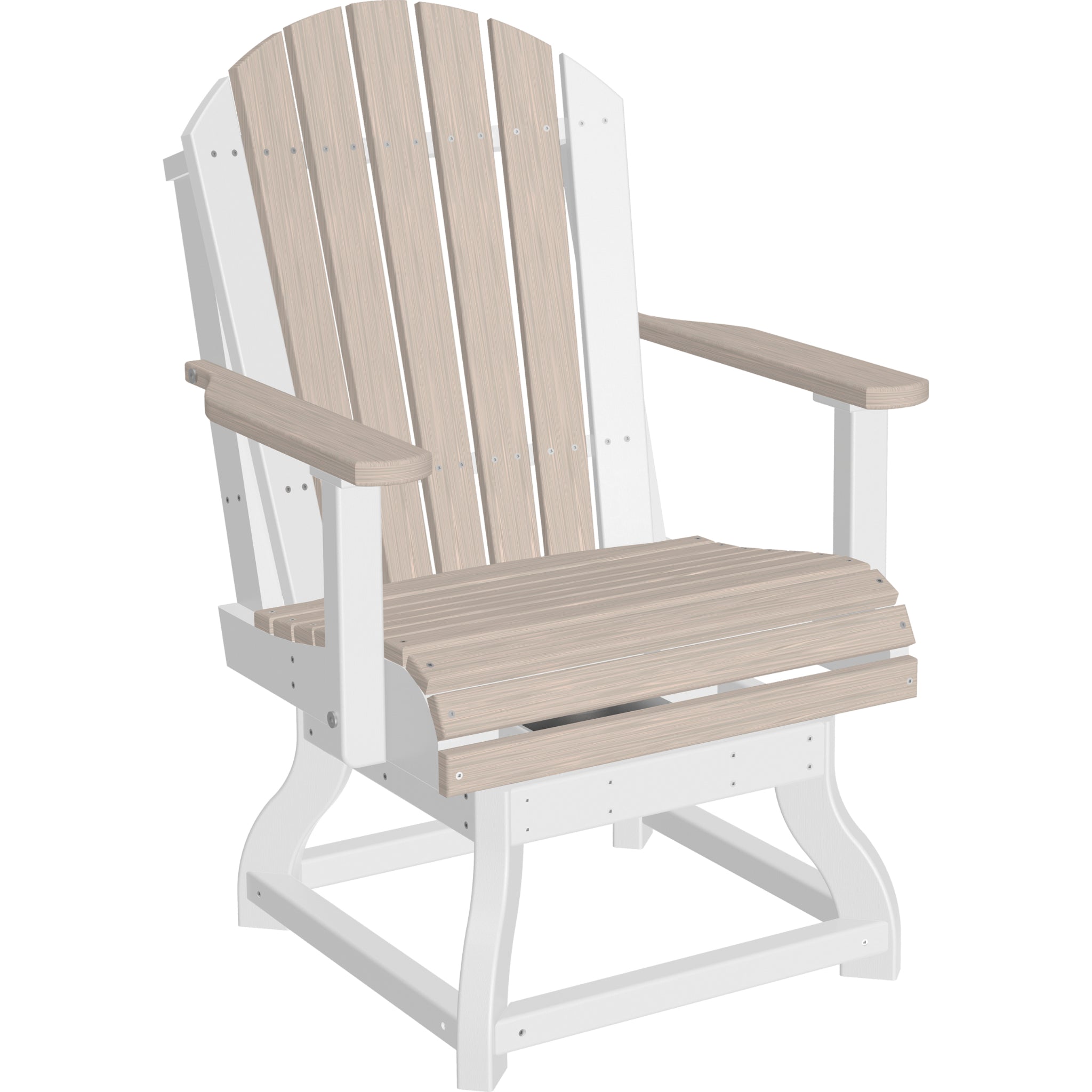 LuxCraft Adirondack Swivel Chair – Outdoor Poly Swivel Dining Chair (PASC)