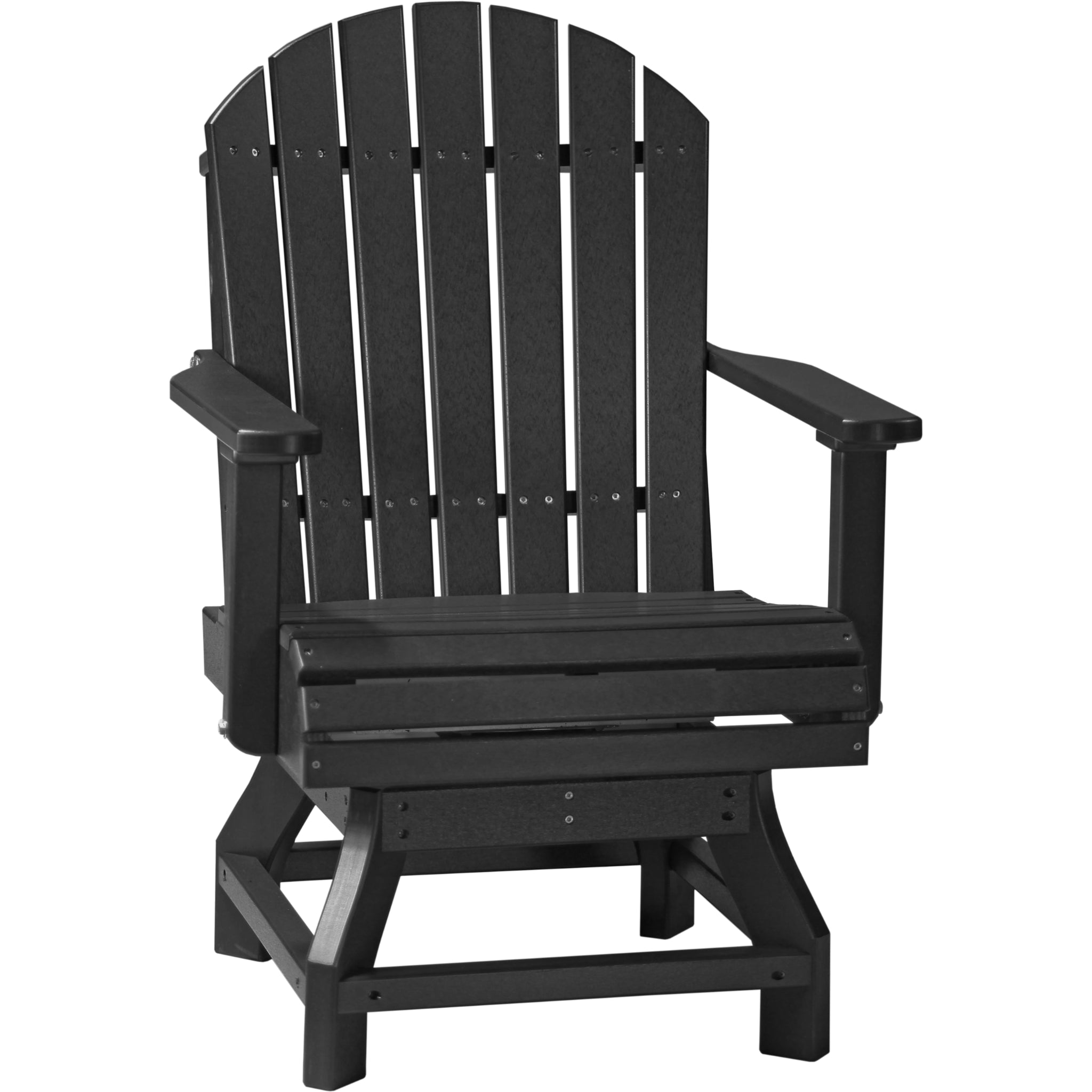 LuxCraft Adirondack Swivel Chair – Outdoor Poly Swivel Dining Chair (PASC)