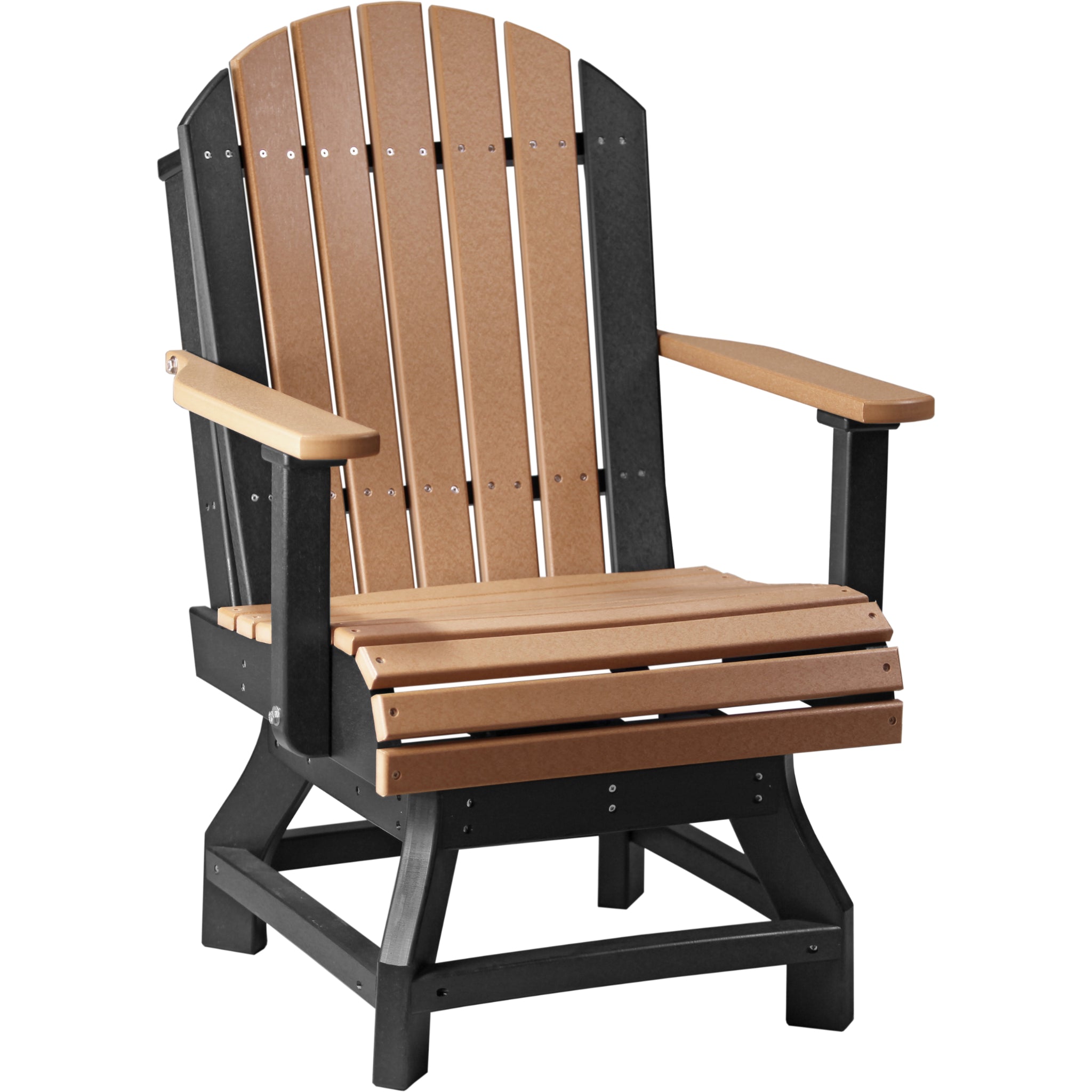 LuxCraft Adirondack Swivel Chair – Outdoor Poly Swivel Dining Chair (PASC)