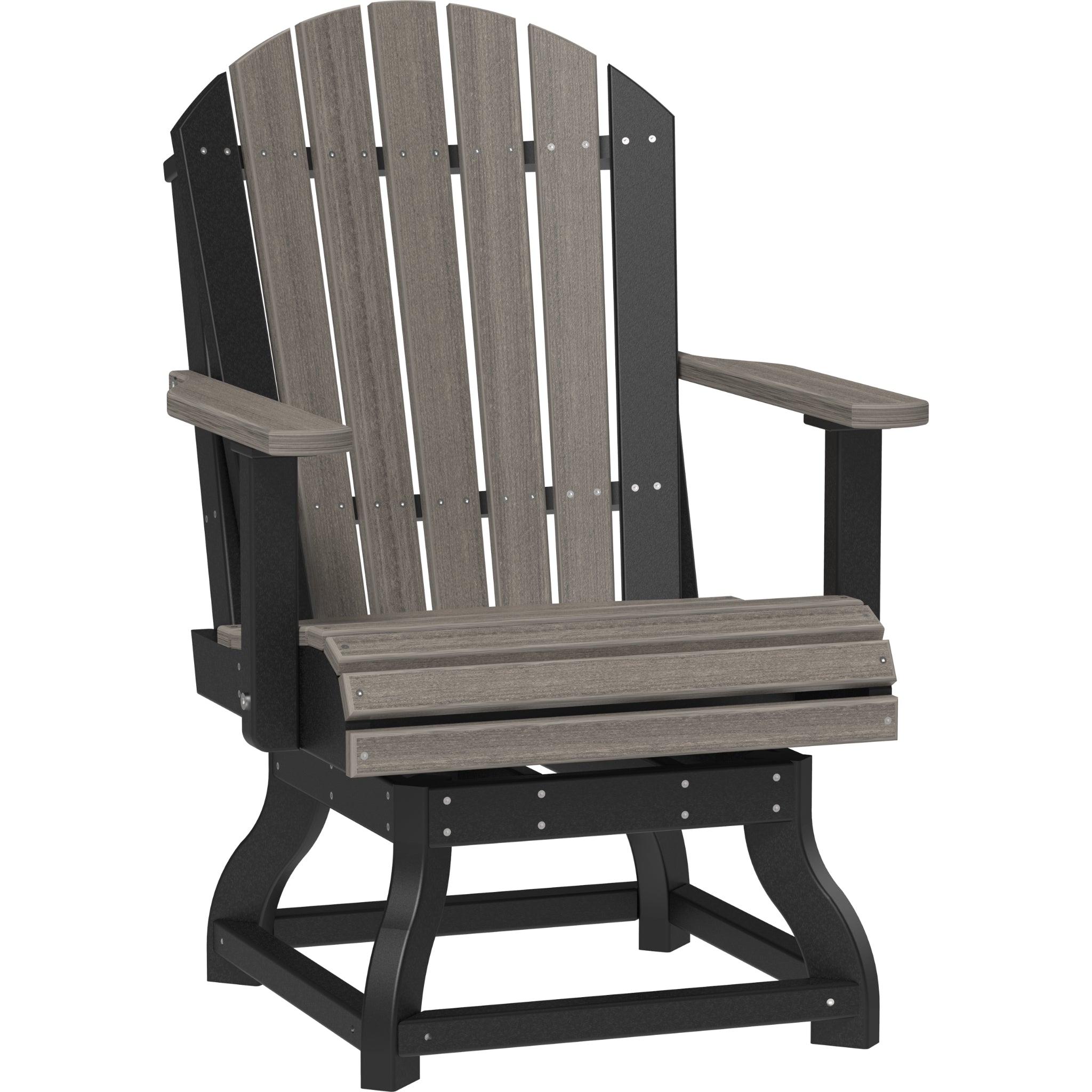 LuxCraft Adirondack Swivel Chair – Outdoor Poly Swivel Dining Chair (PASC)