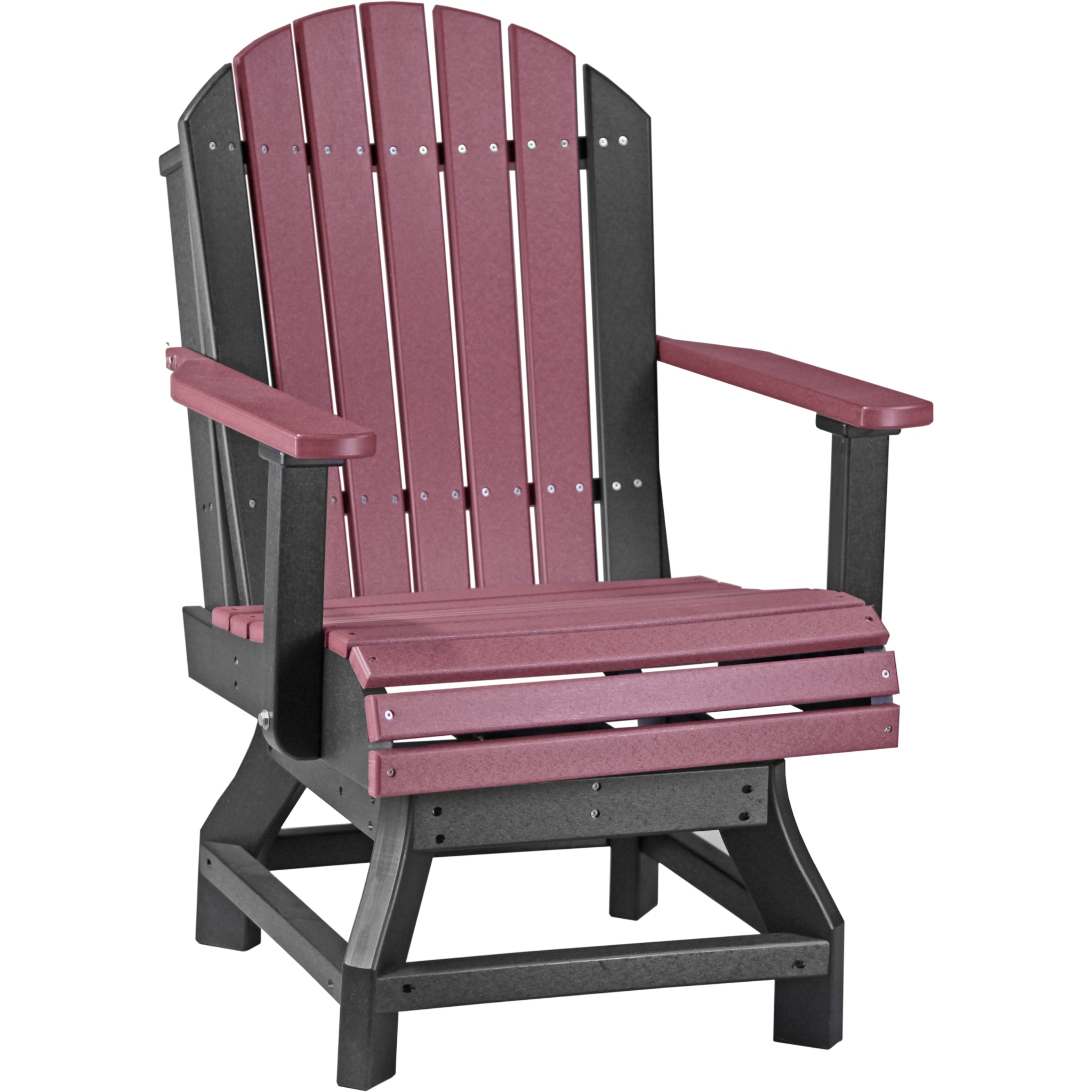 LuxCraft Adirondack Swivel Chair – Outdoor Poly Swivel Dining Chair (PASC)