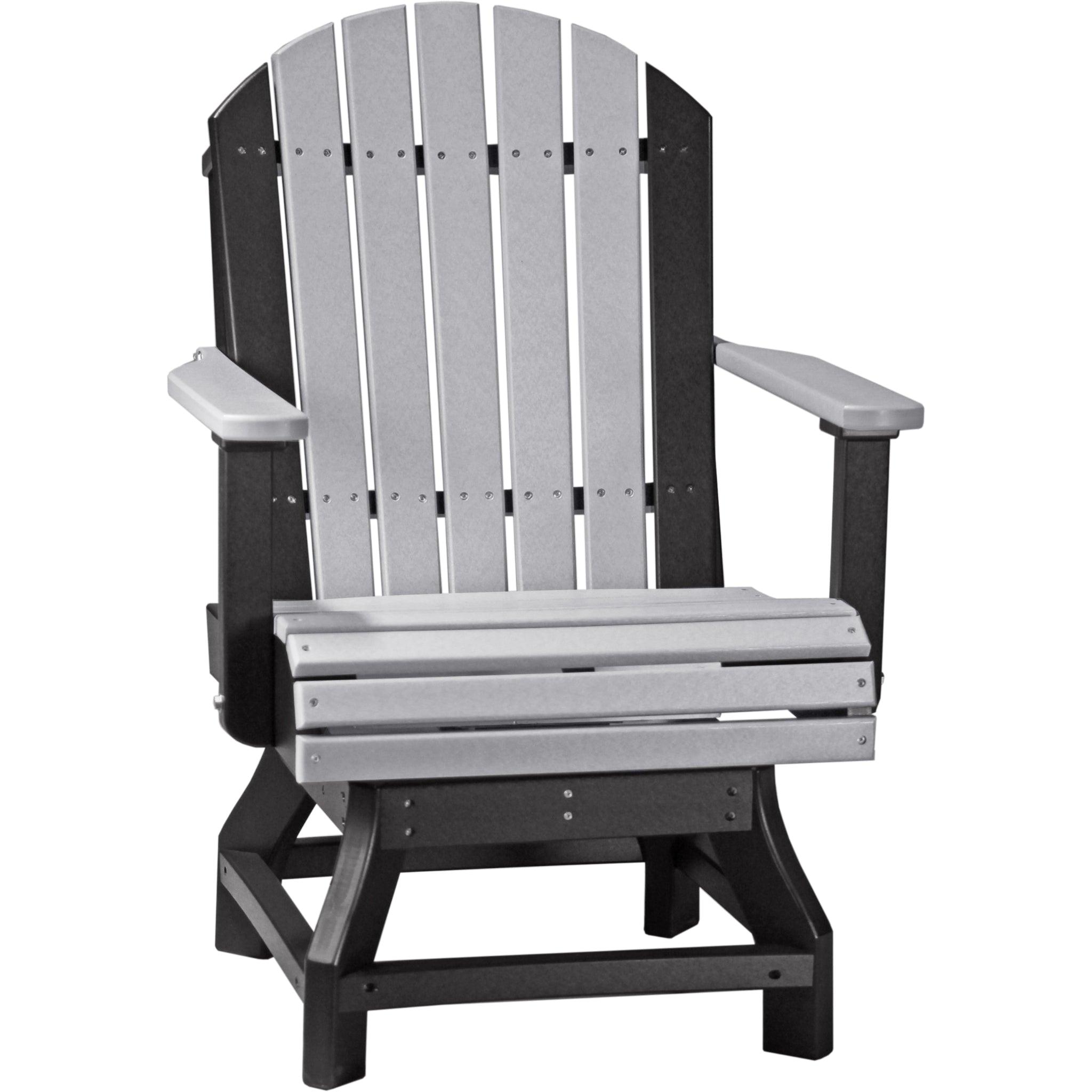 LuxCraft Adirondack Swivel Chair – Outdoor Poly Swivel Dining Chair (PASC)