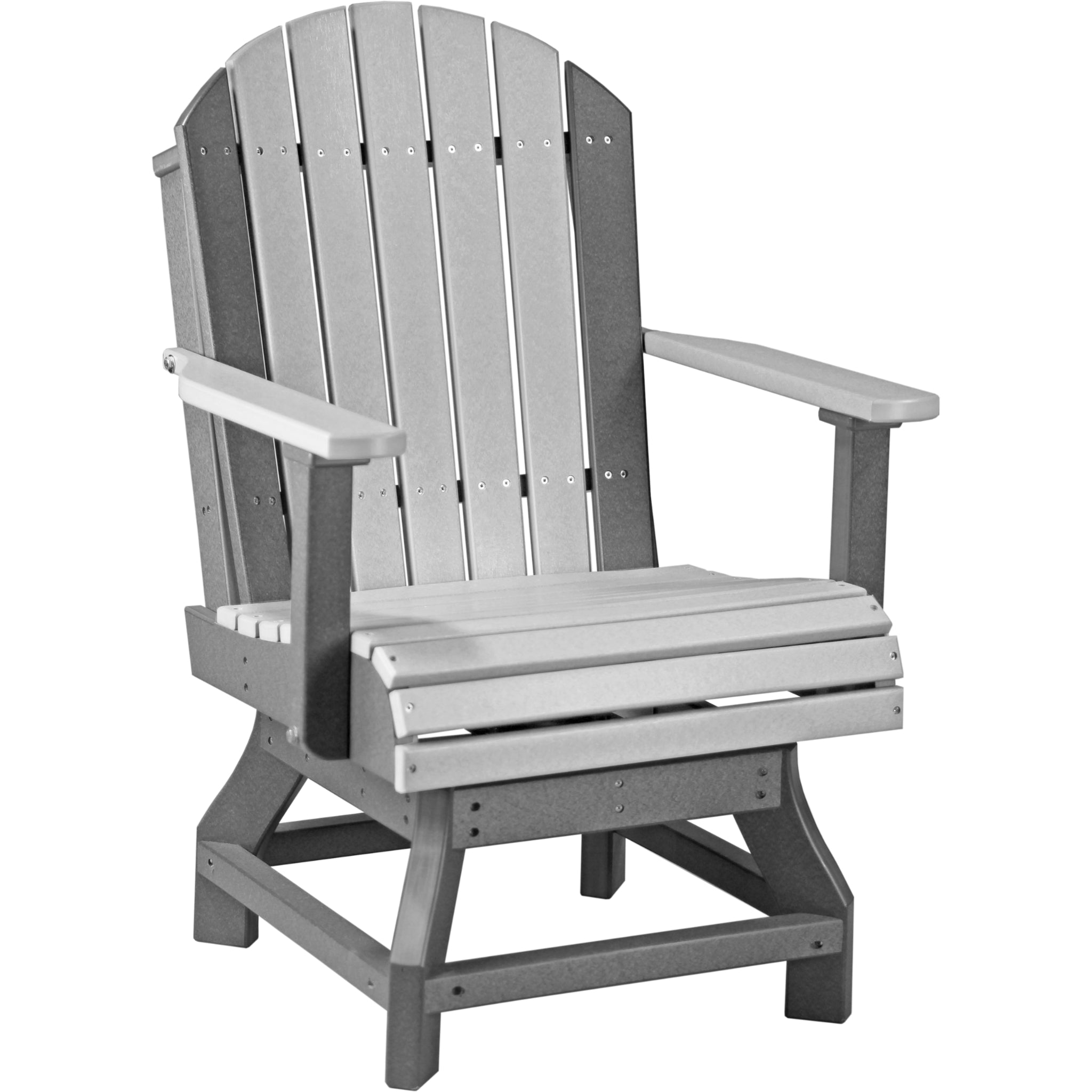 LuxCraft Adirondack Swivel Chair – Outdoor Poly Swivel Dining Chair (PASC)