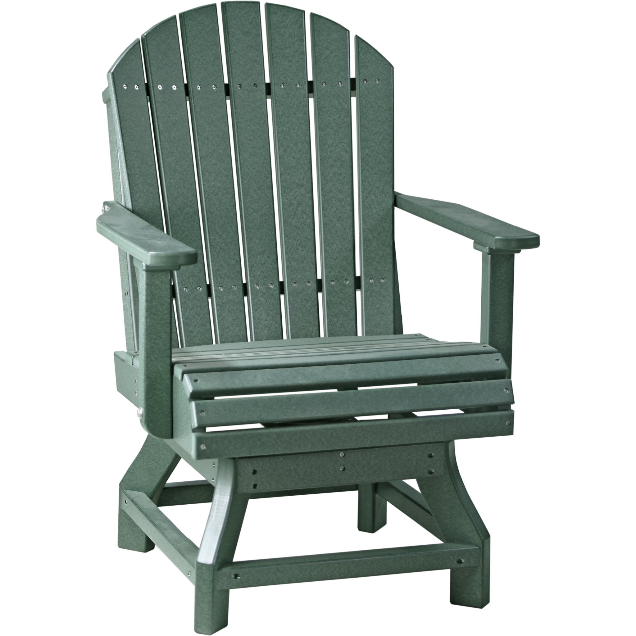 LuxCraft Adirondack Swivel Chair – Outdoor Poly Swivel Dining Chair (PASC)