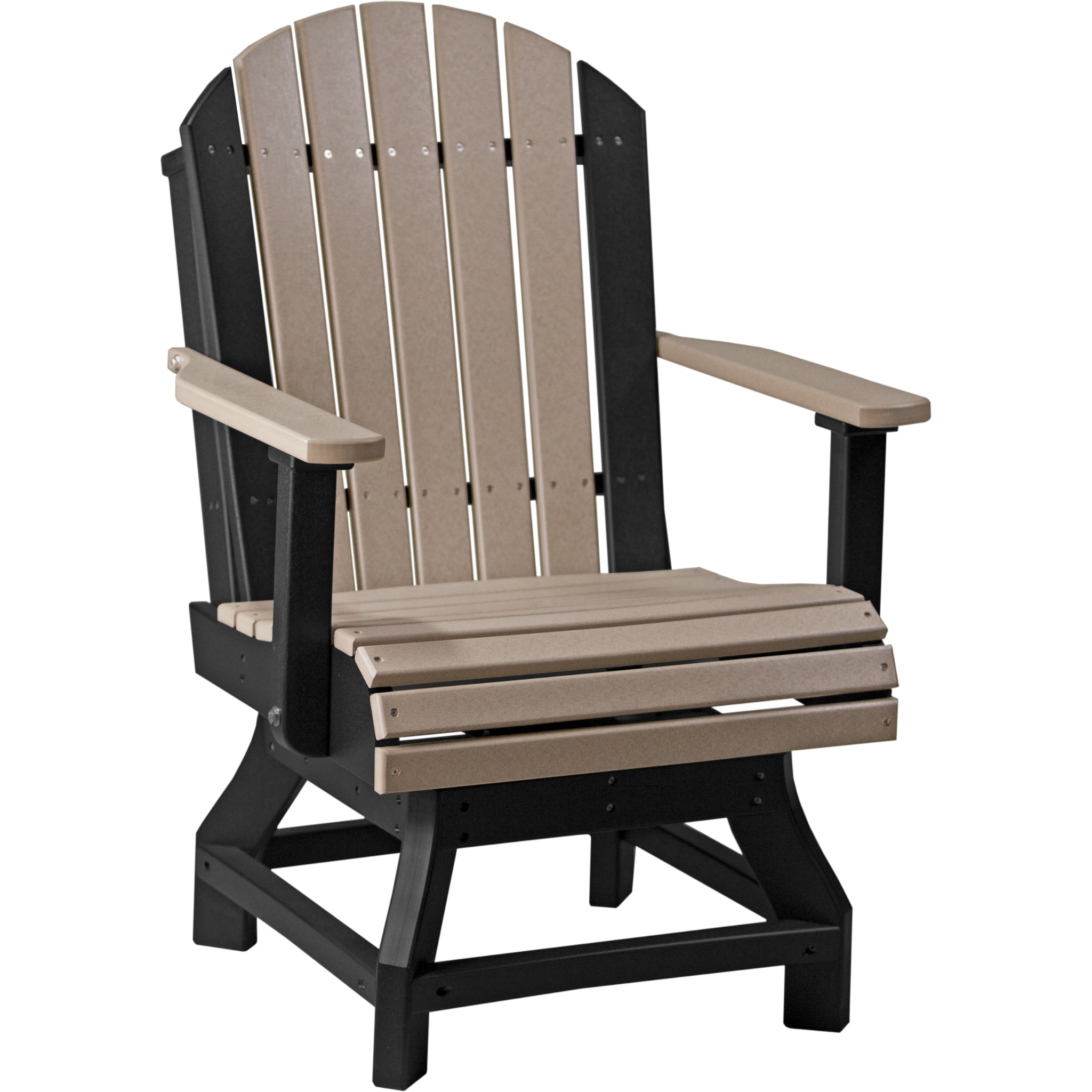LuxCraft Adirondack Swivel Chair – Outdoor Poly Swivel Dining Chair (PASC)