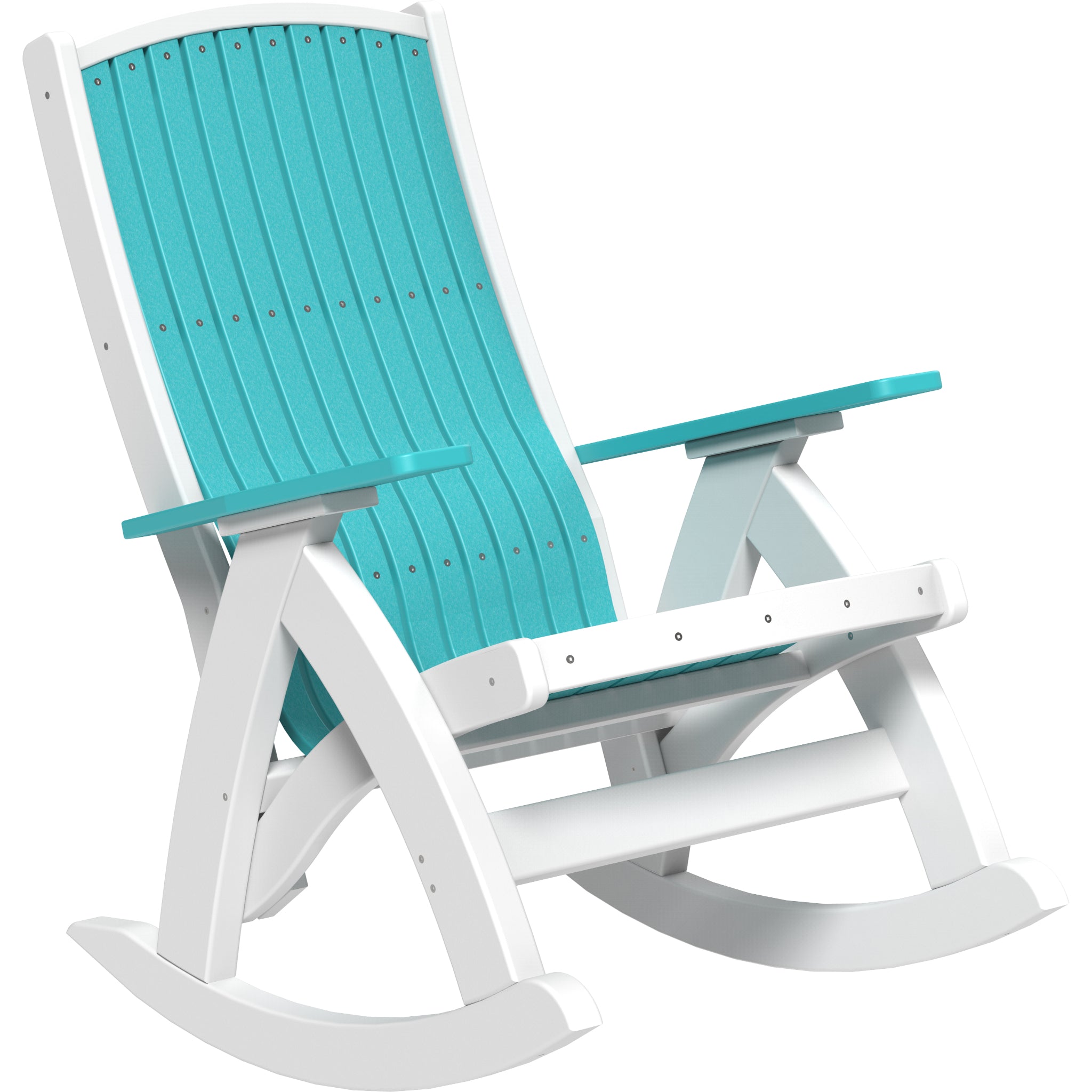 LuxCraft Comfort Rocker – Outdoor Poly Rocking Chair (PCR)