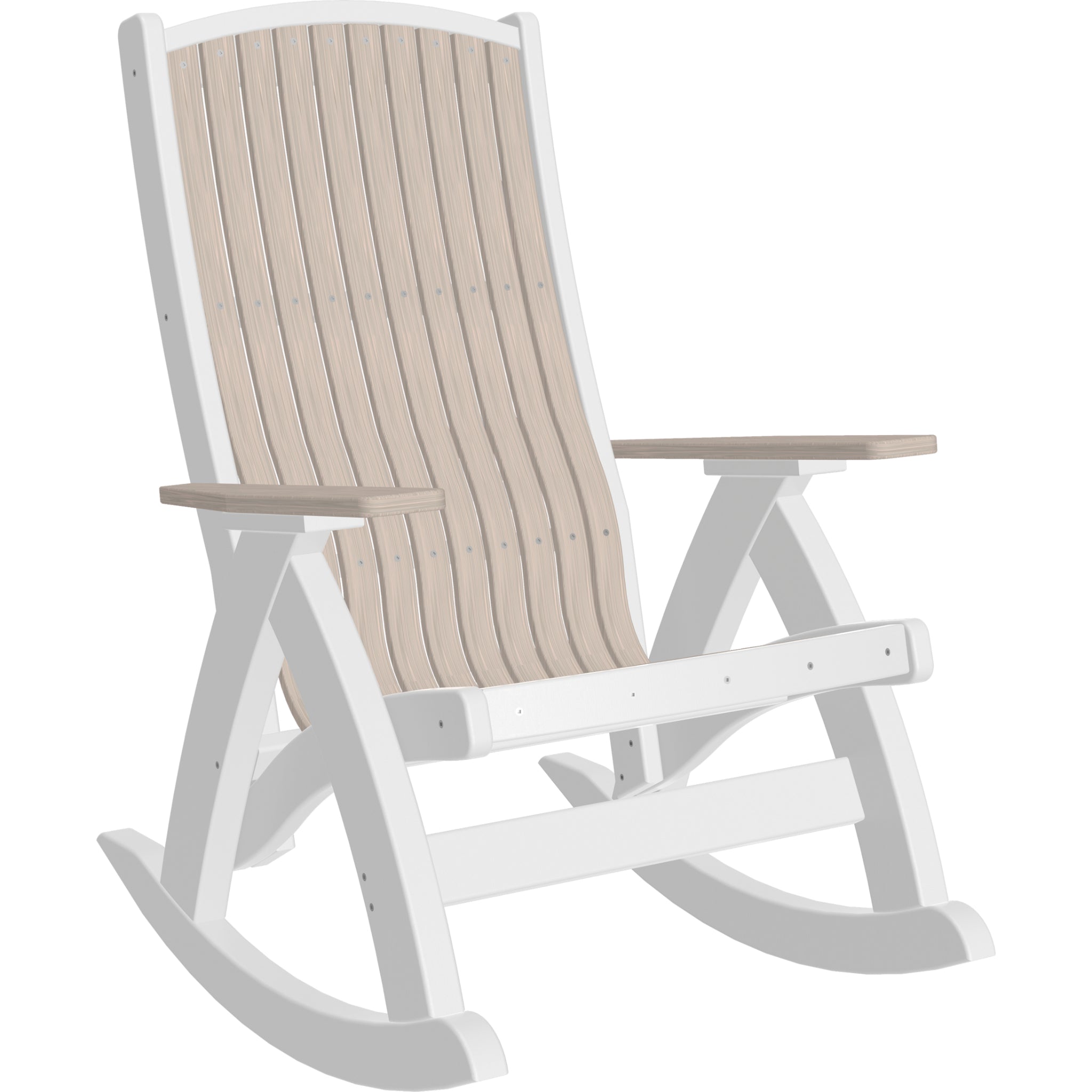 LuxCraft Comfort Rocker – Outdoor Poly Rocking Chair (PCR)