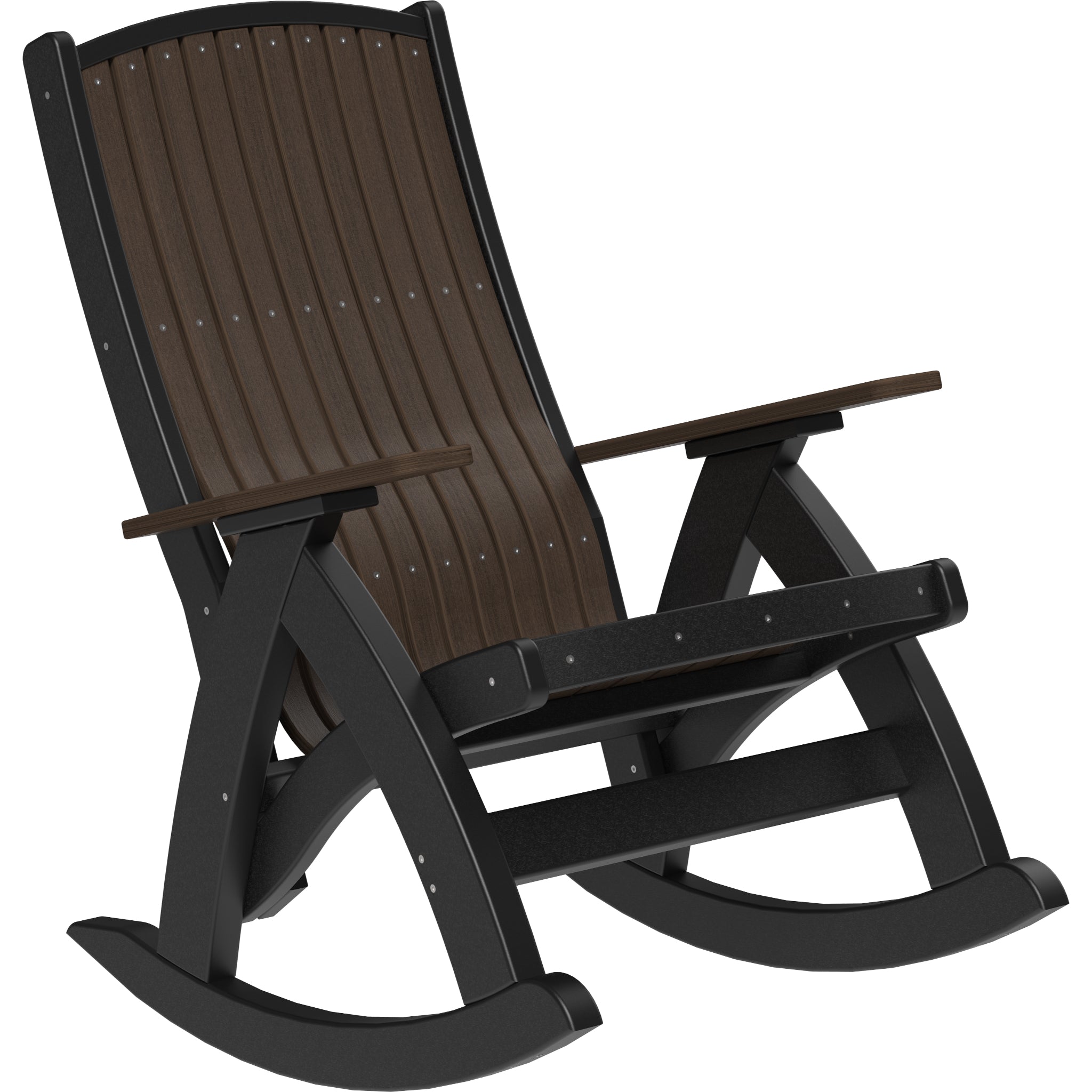 LuxCraft Comfort Rocker – Outdoor Poly Rocking Chair (PCR)