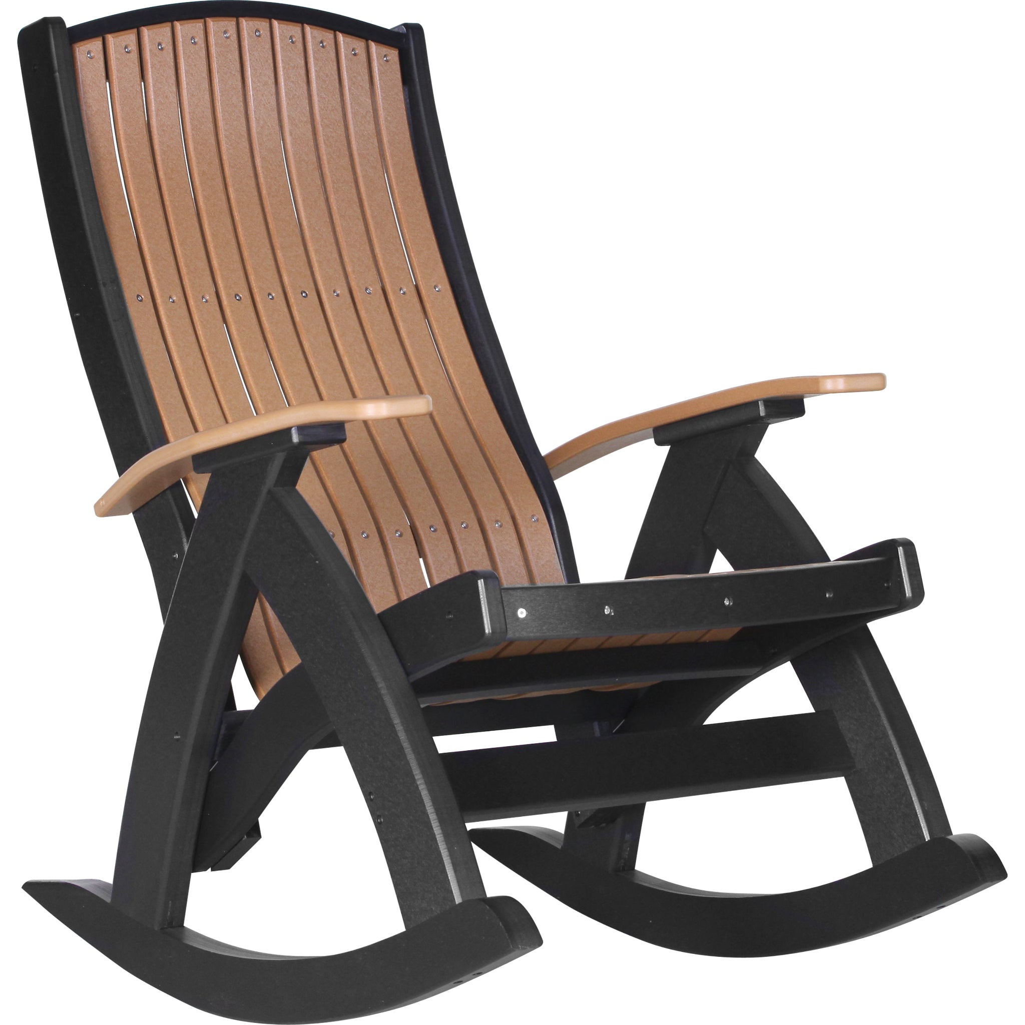 LuxCraft Comfort Rocker – Outdoor Poly Rocking Chair (PCR)