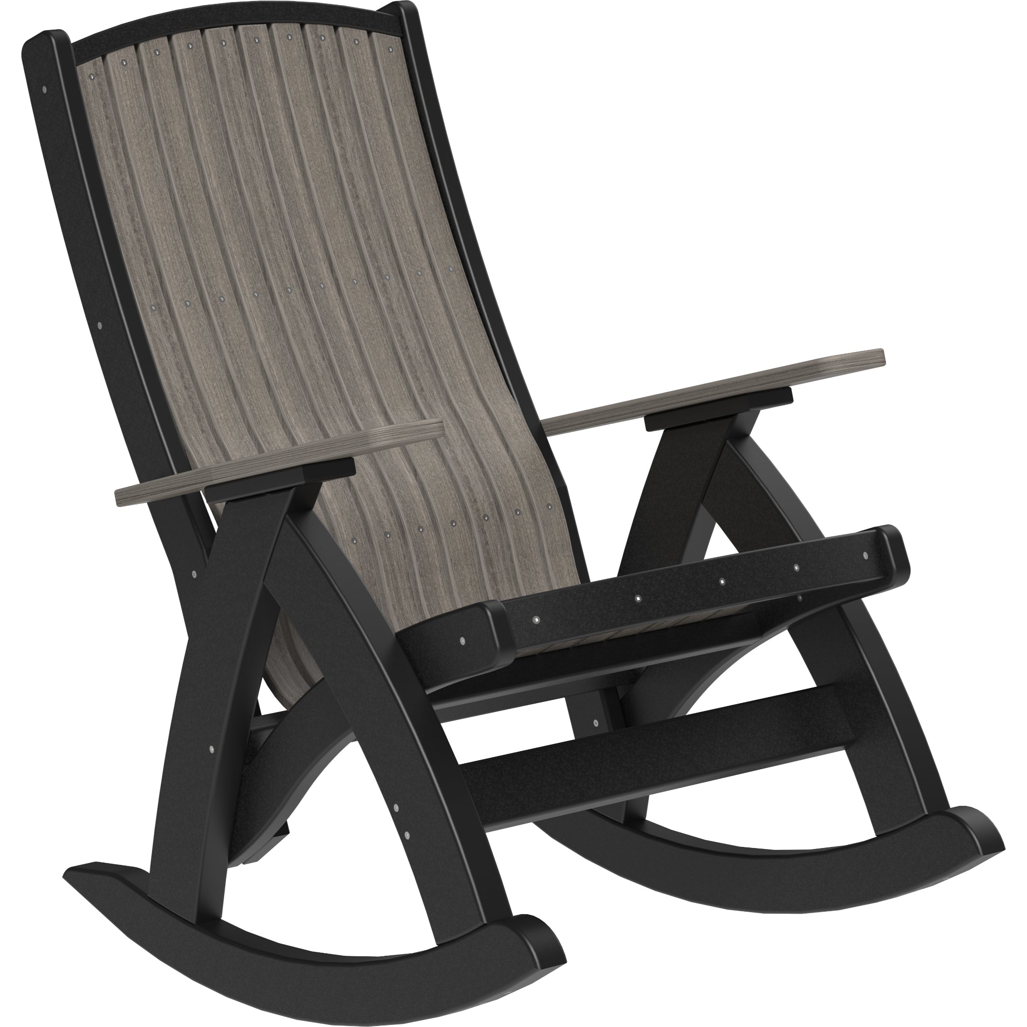 LuxCraft Comfort Rocker – Outdoor Poly Rocking Chair (PCR)