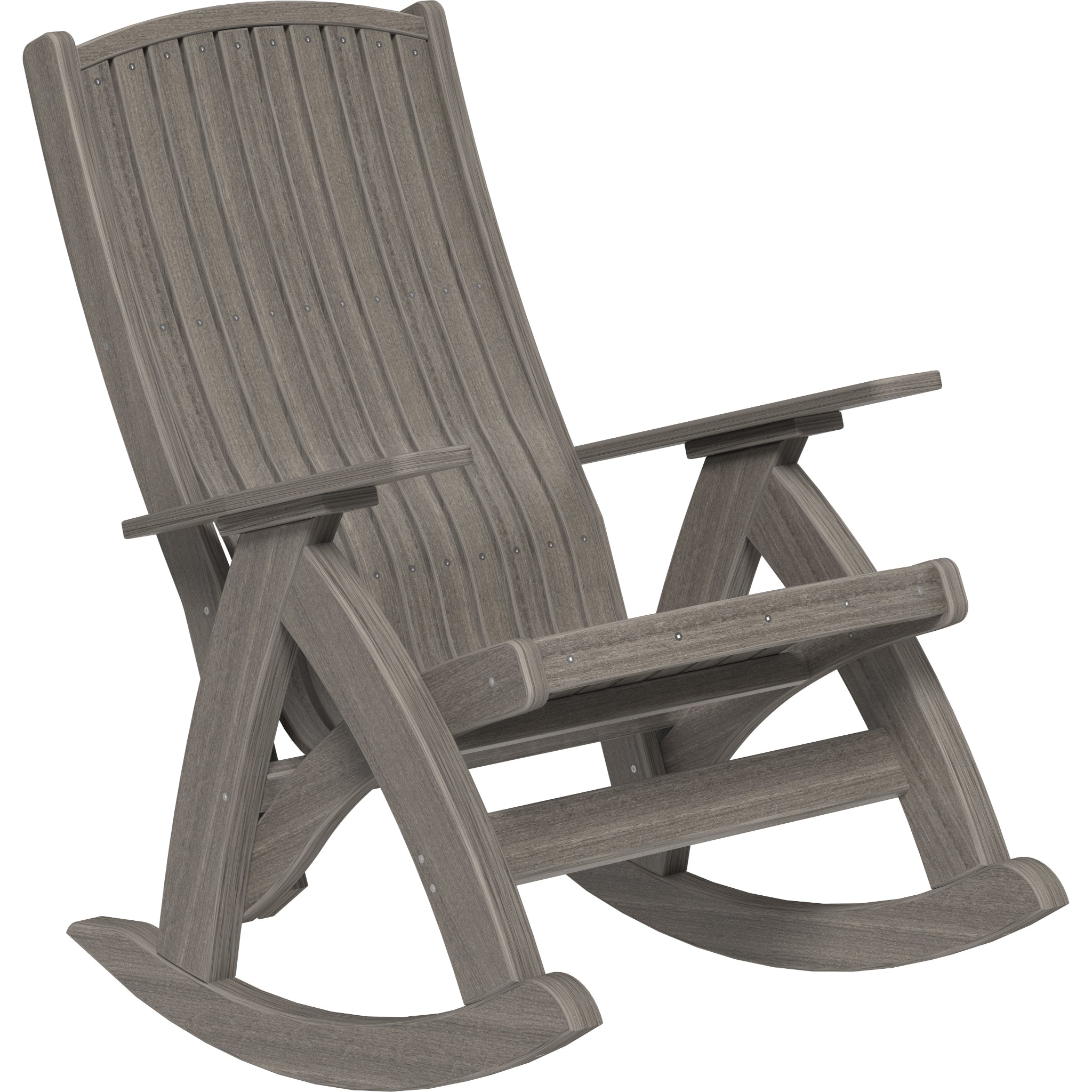 LuxCraft Comfort Rocker – Outdoor Poly Rocking Chair (PCR)