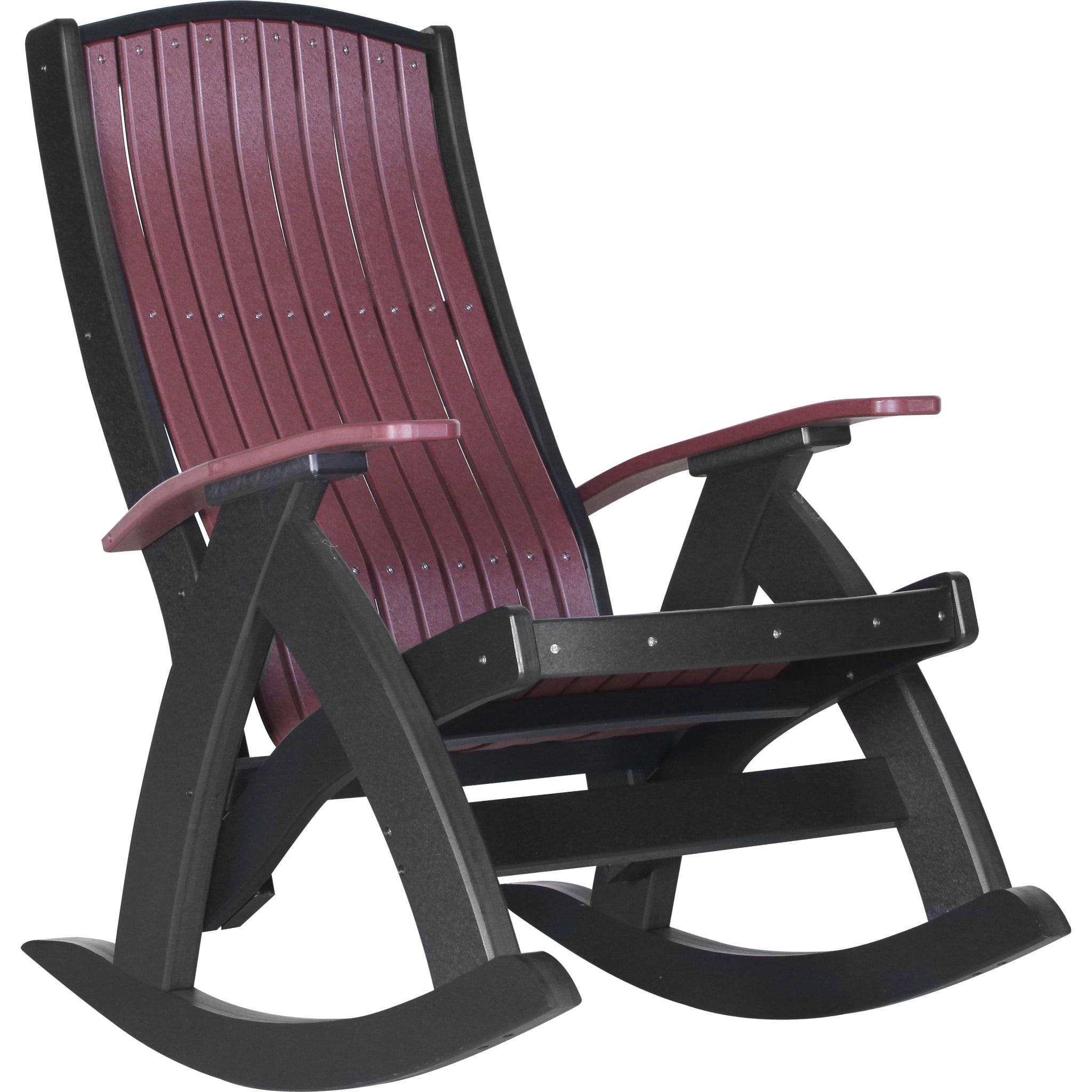 LuxCraft Comfort Rocker – Outdoor Poly Rocking Chair (PCR)
