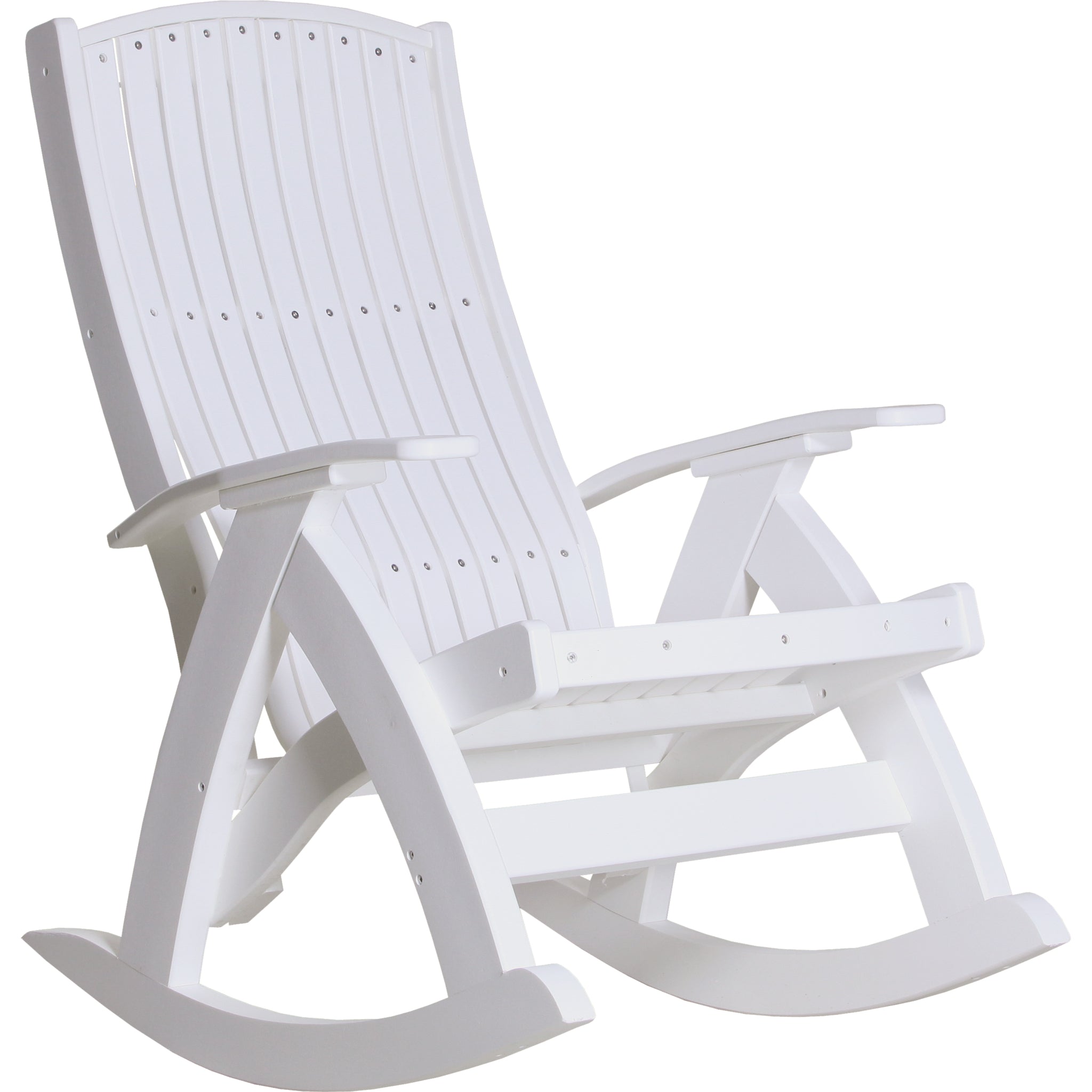 LuxCraft Comfort Rocker – Outdoor Poly Rocking Chair (PCR)