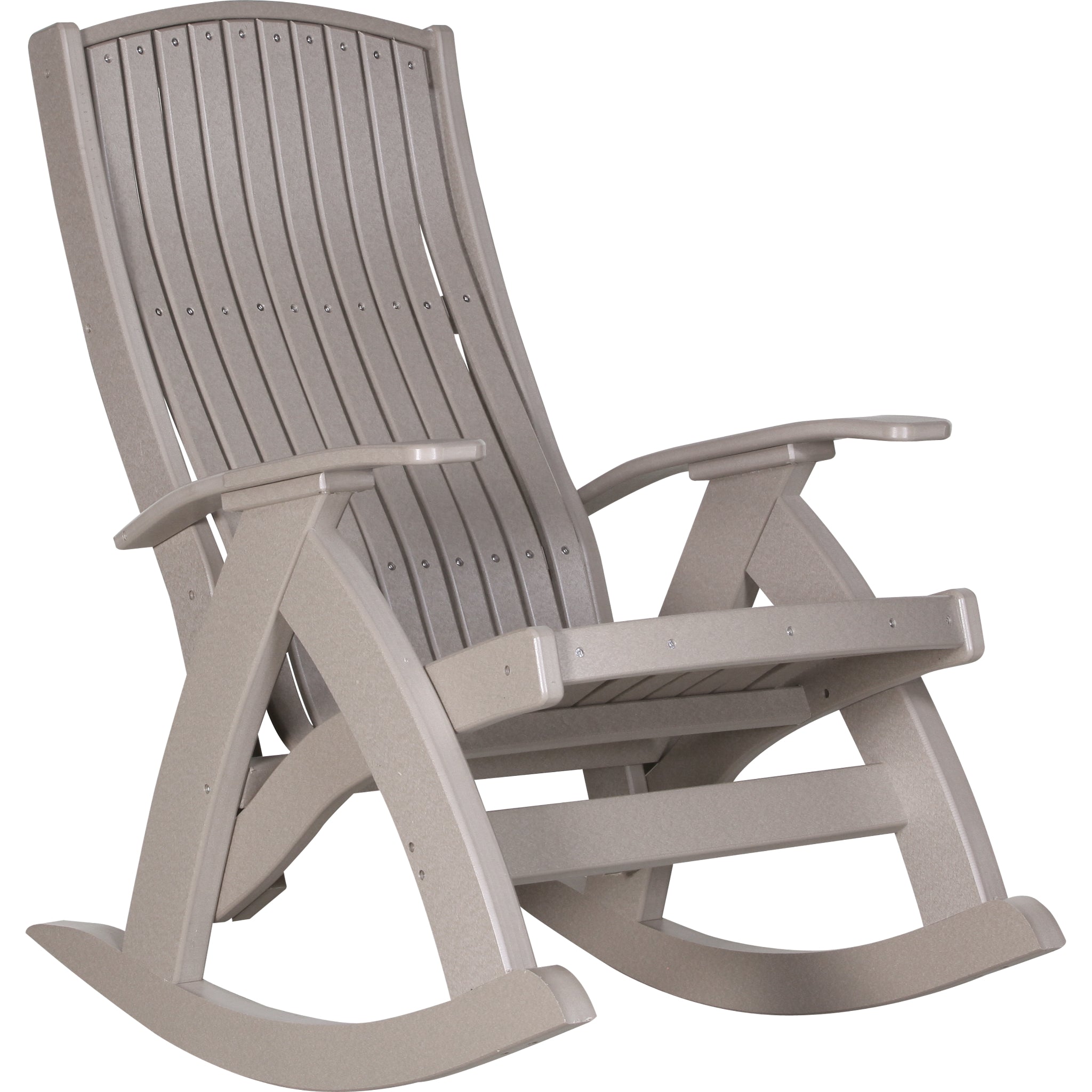LuxCraft Comfort Rocker – Outdoor Poly Rocking Chair (PCR)