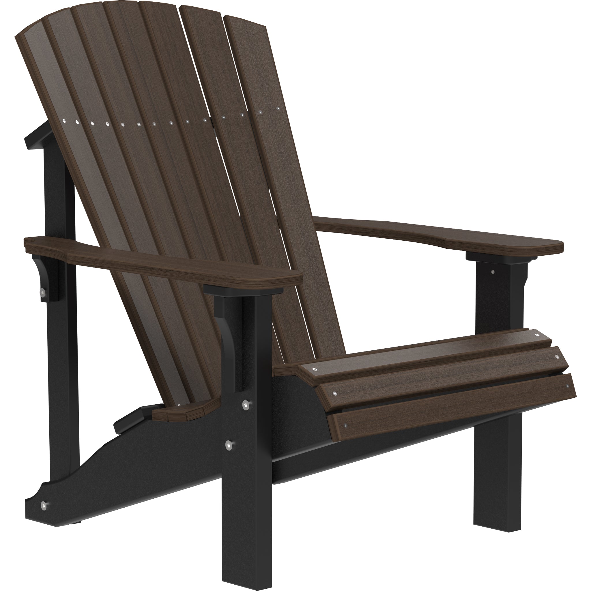 LuxCraft Deluxe Adirondack Chair – Outdoor Poly Lounge Chair (PDAC)