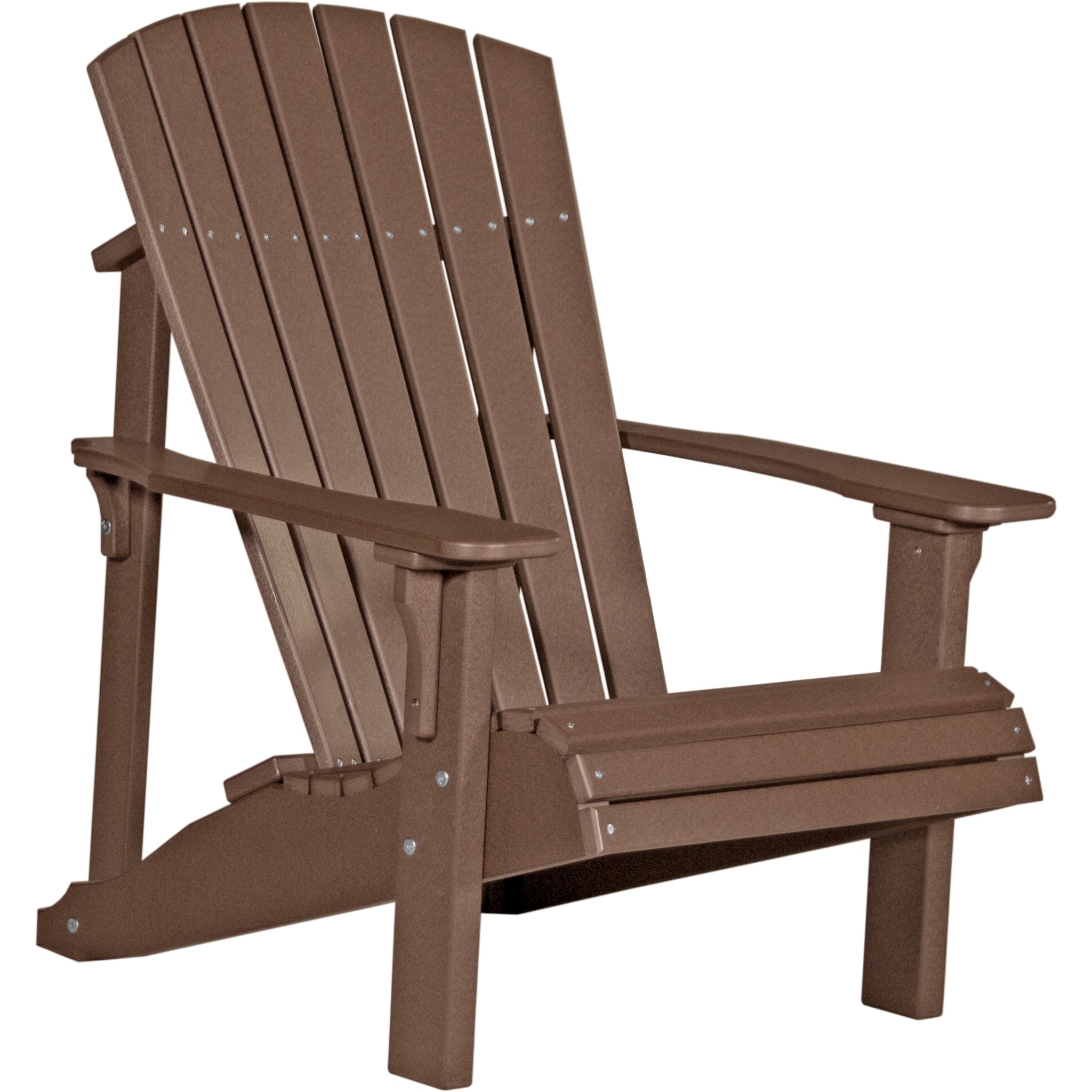 LuxCraft Deluxe Adirondack Chair – Outdoor Poly Lounge Chair (PDAC)