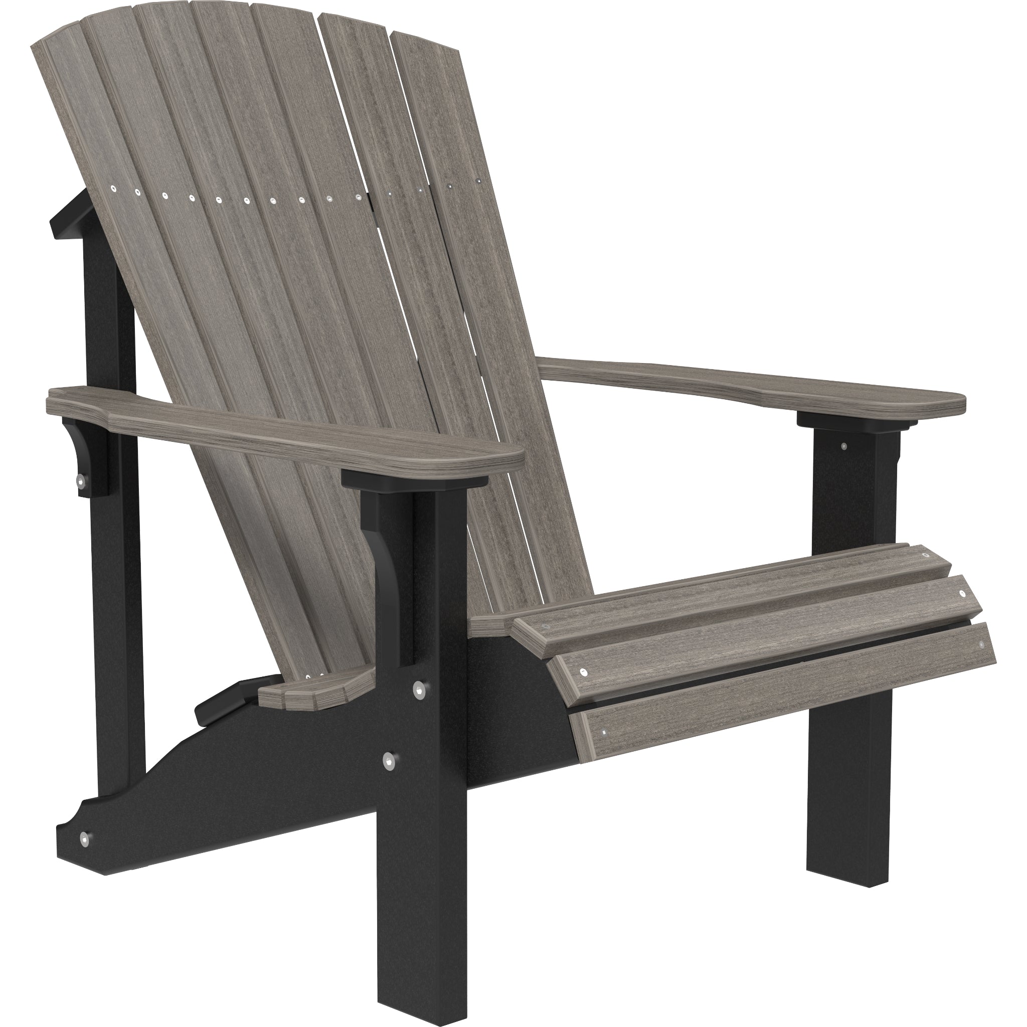 LuxCraft Deluxe Adirondack Chair – Outdoor Poly Lounge Chair (PDAC)