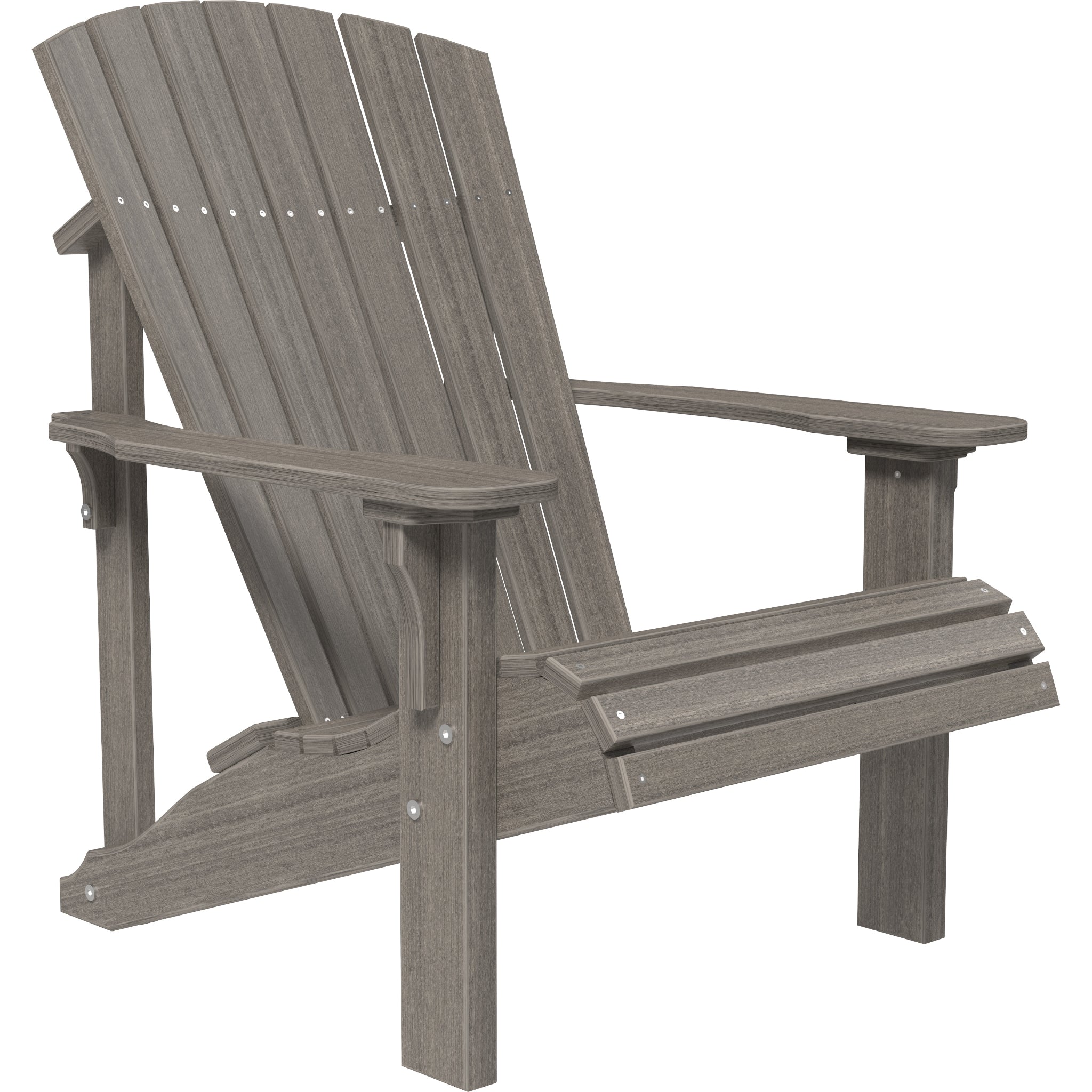 LuxCraft Deluxe Adirondack Chair – Outdoor Poly Lounge Chair (PDAC)