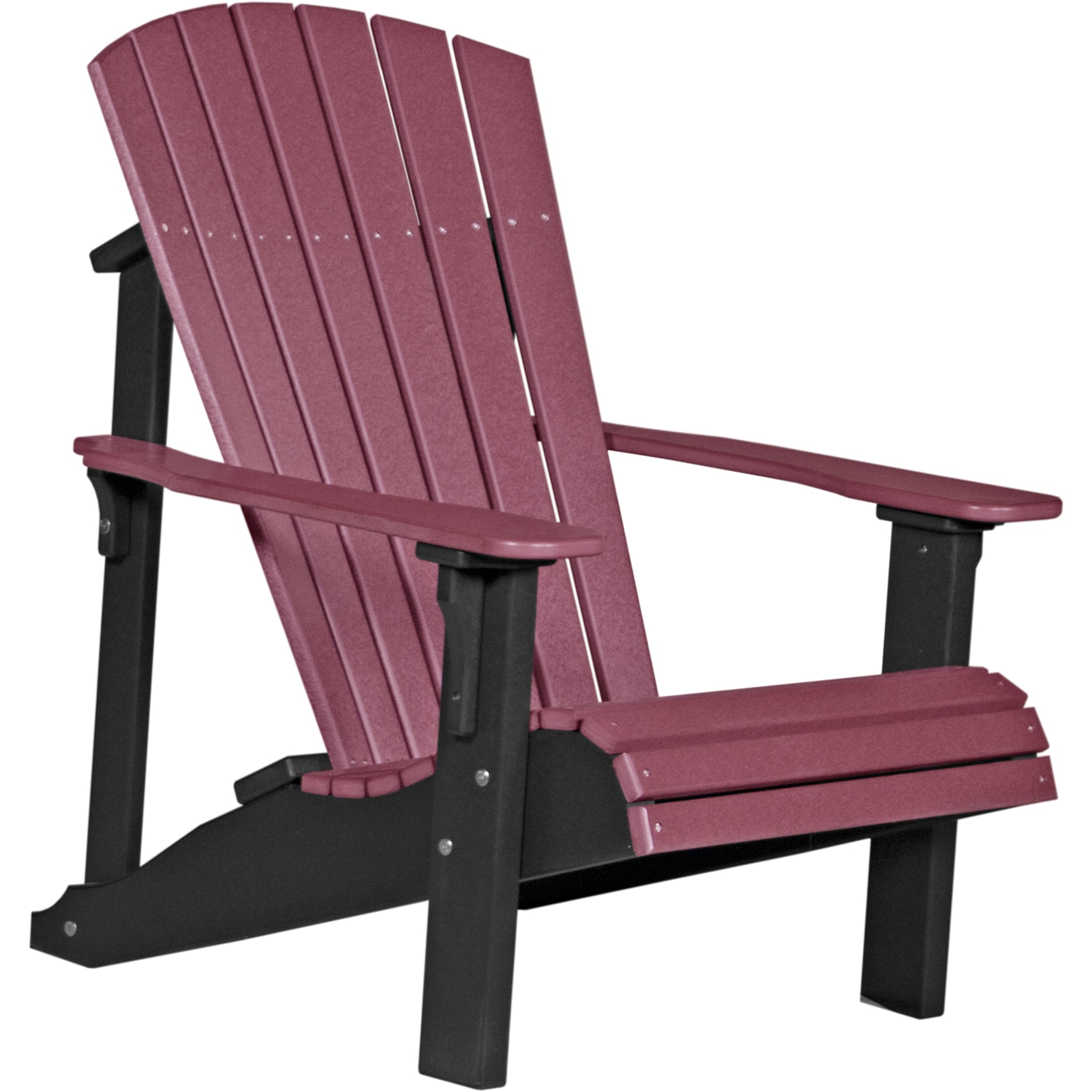 LuxCraft Deluxe Adirondack Chair – Outdoor Poly Lounge Chair (PDAC)