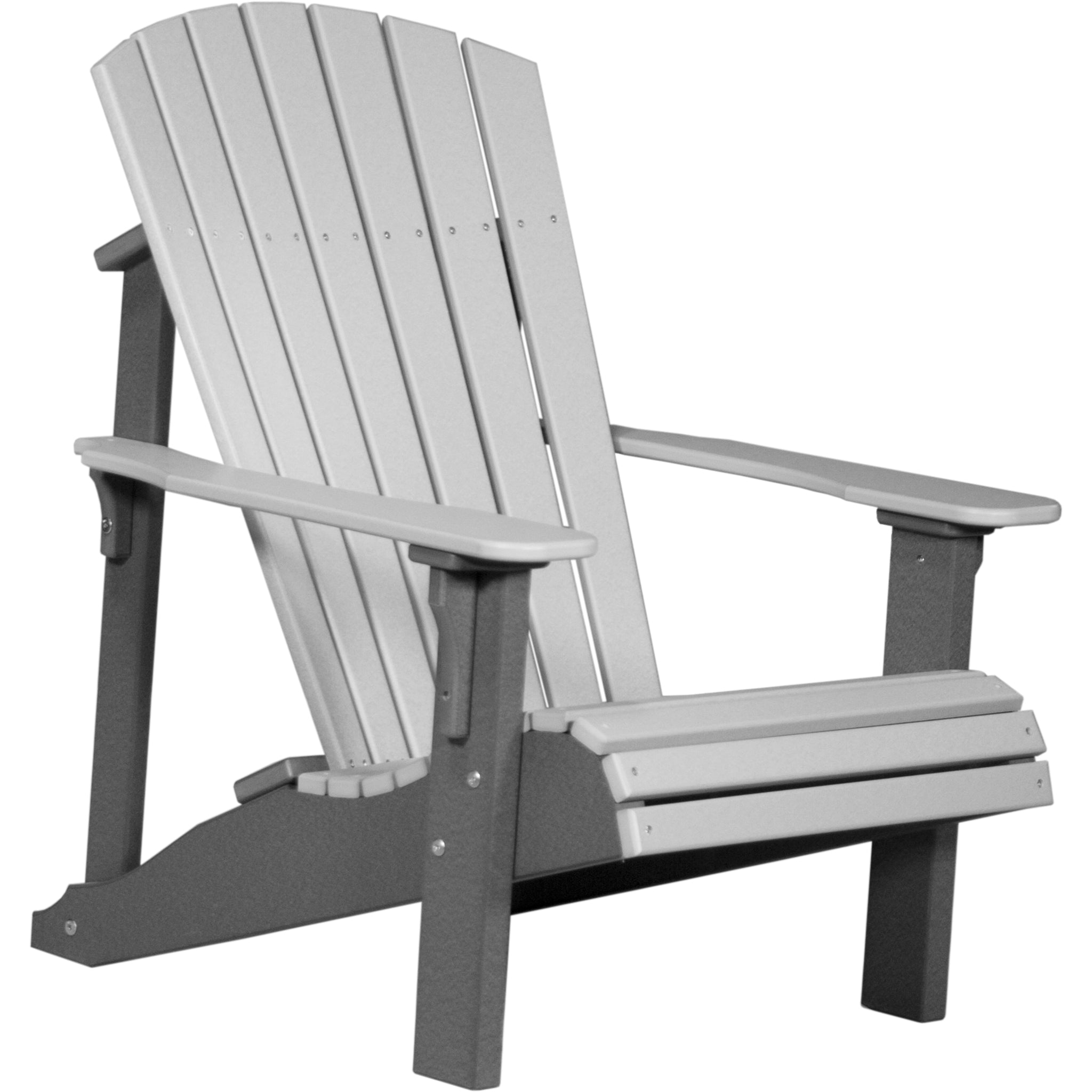 LuxCraft Deluxe Adirondack Chair – Outdoor Poly Lounge Chair (PDAC)