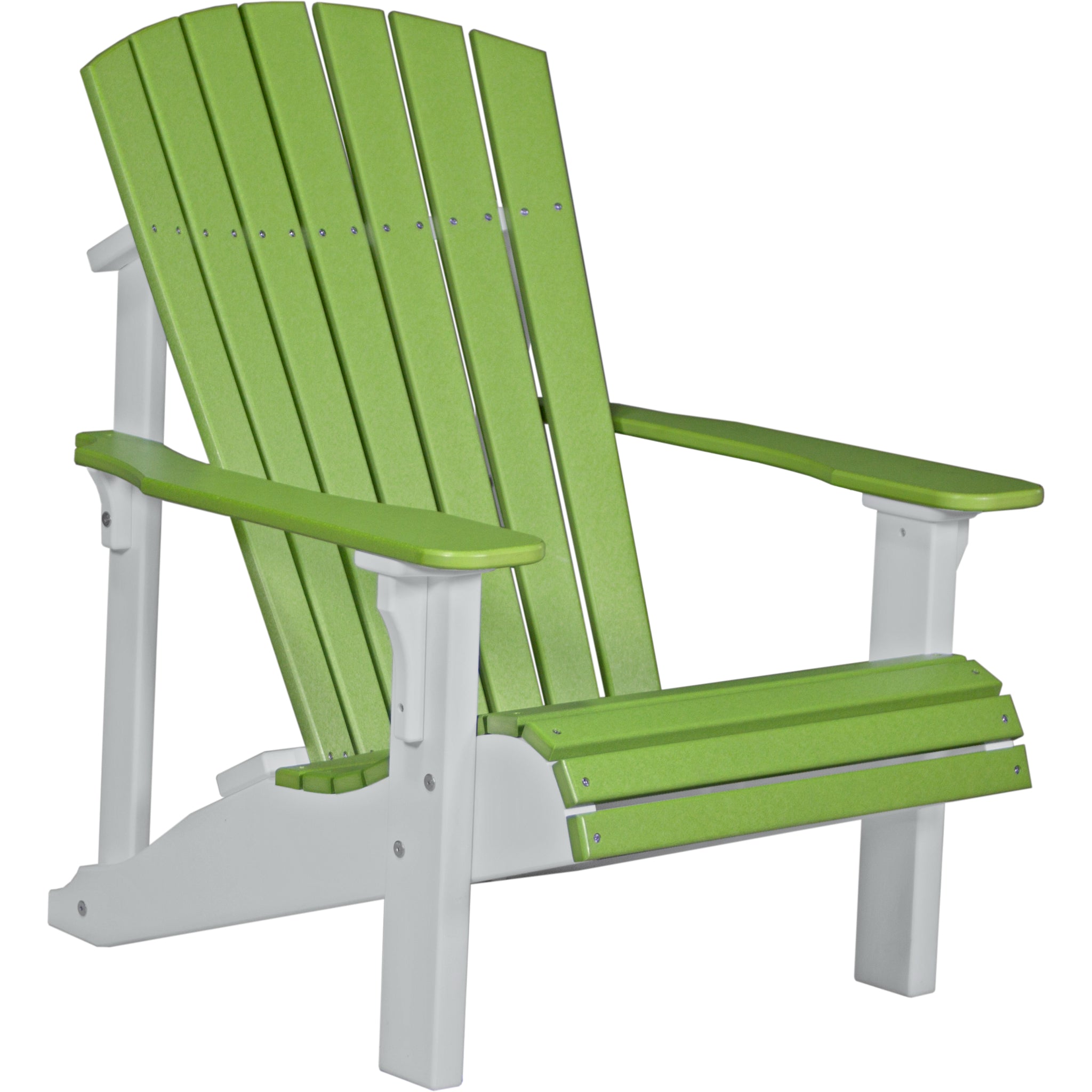 LuxCraft Deluxe Adirondack Chair – Outdoor Poly Lounge Chair (PDAC)