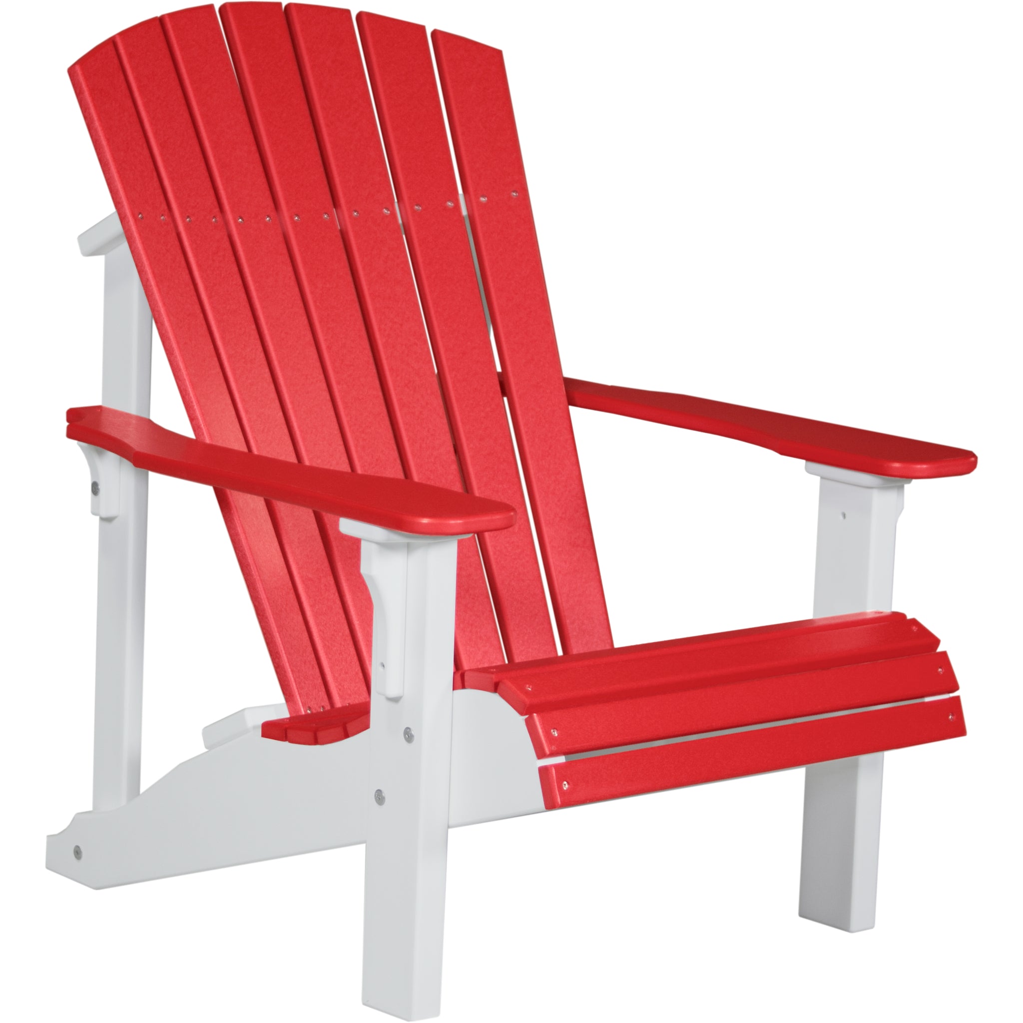 LuxCraft Deluxe Adirondack Chair – Outdoor Poly Lounge Chair (PDAC)