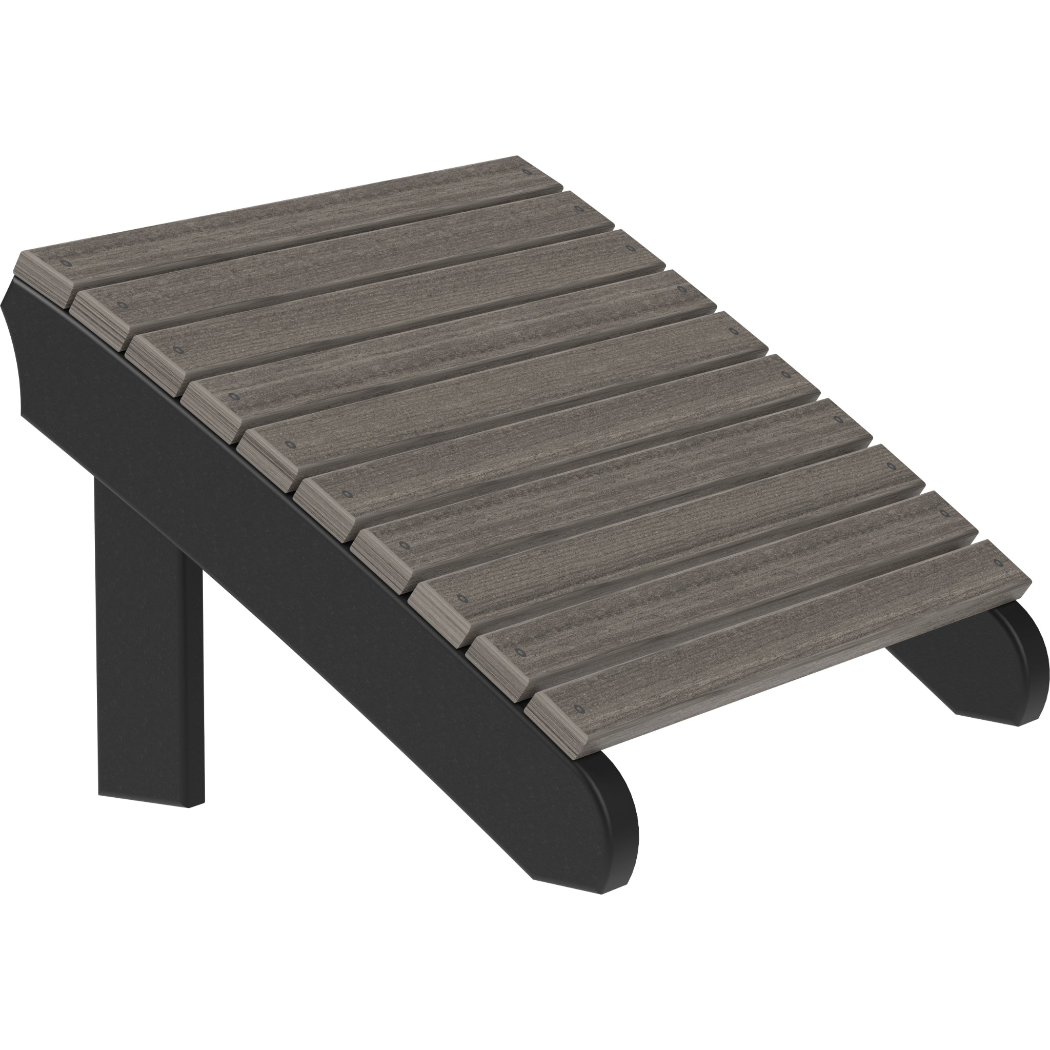 LuxCraft Deluxe Adirondack Footrest – Outdoor Poly Patio Footrest (PDAF)