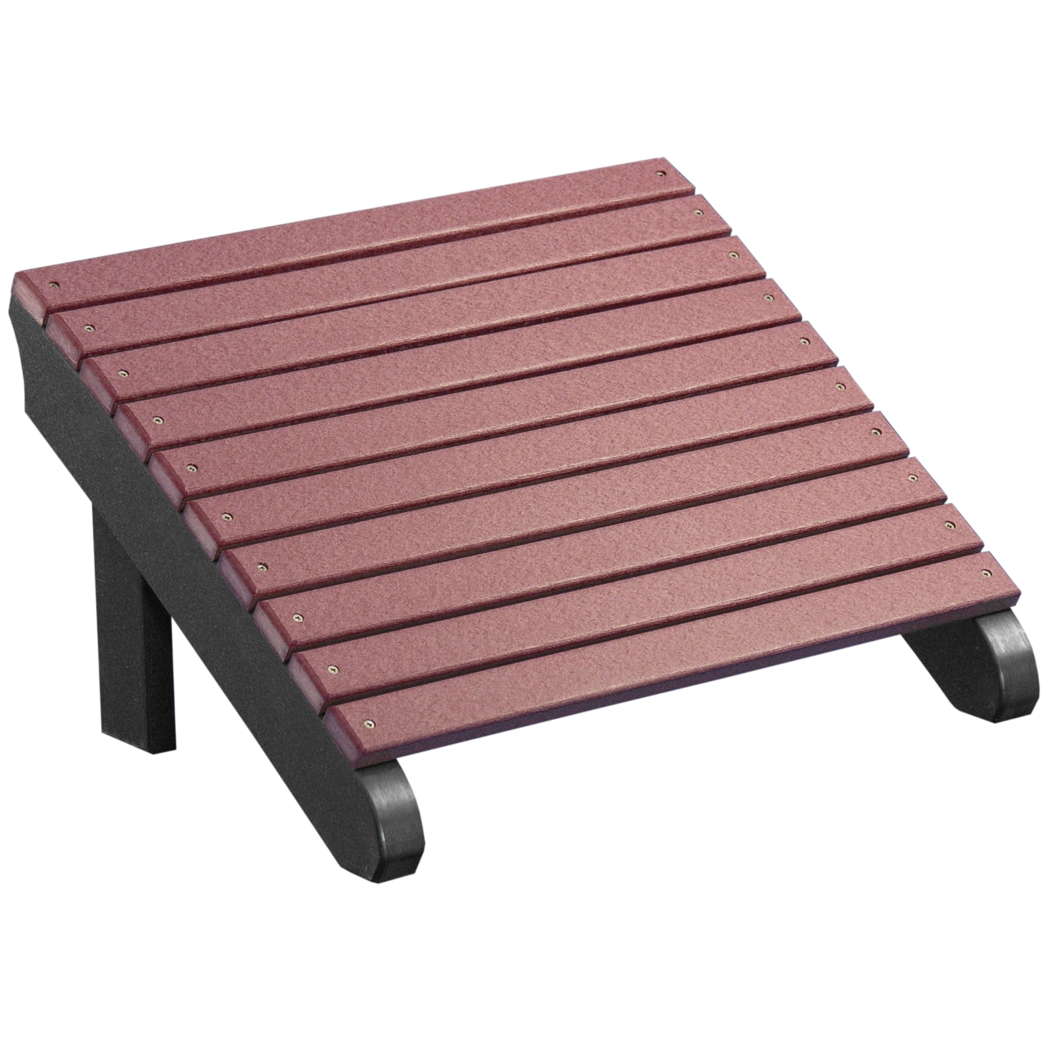 LuxCraft Deluxe Adirondack Footrest – Outdoor Poly Patio Footrest (PDAF)