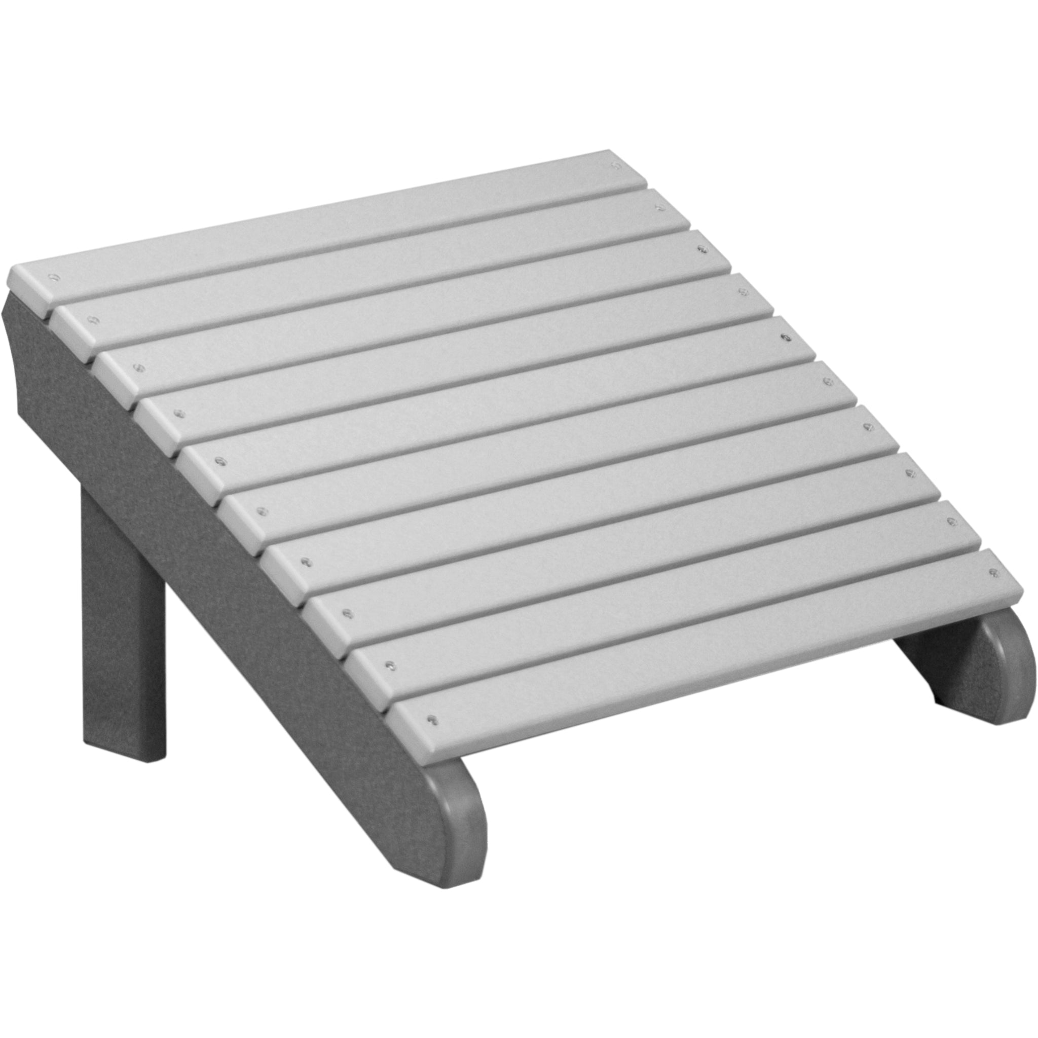 LuxCraft Deluxe Adirondack Footrest – Outdoor Poly Patio Footrest (PDAF)
