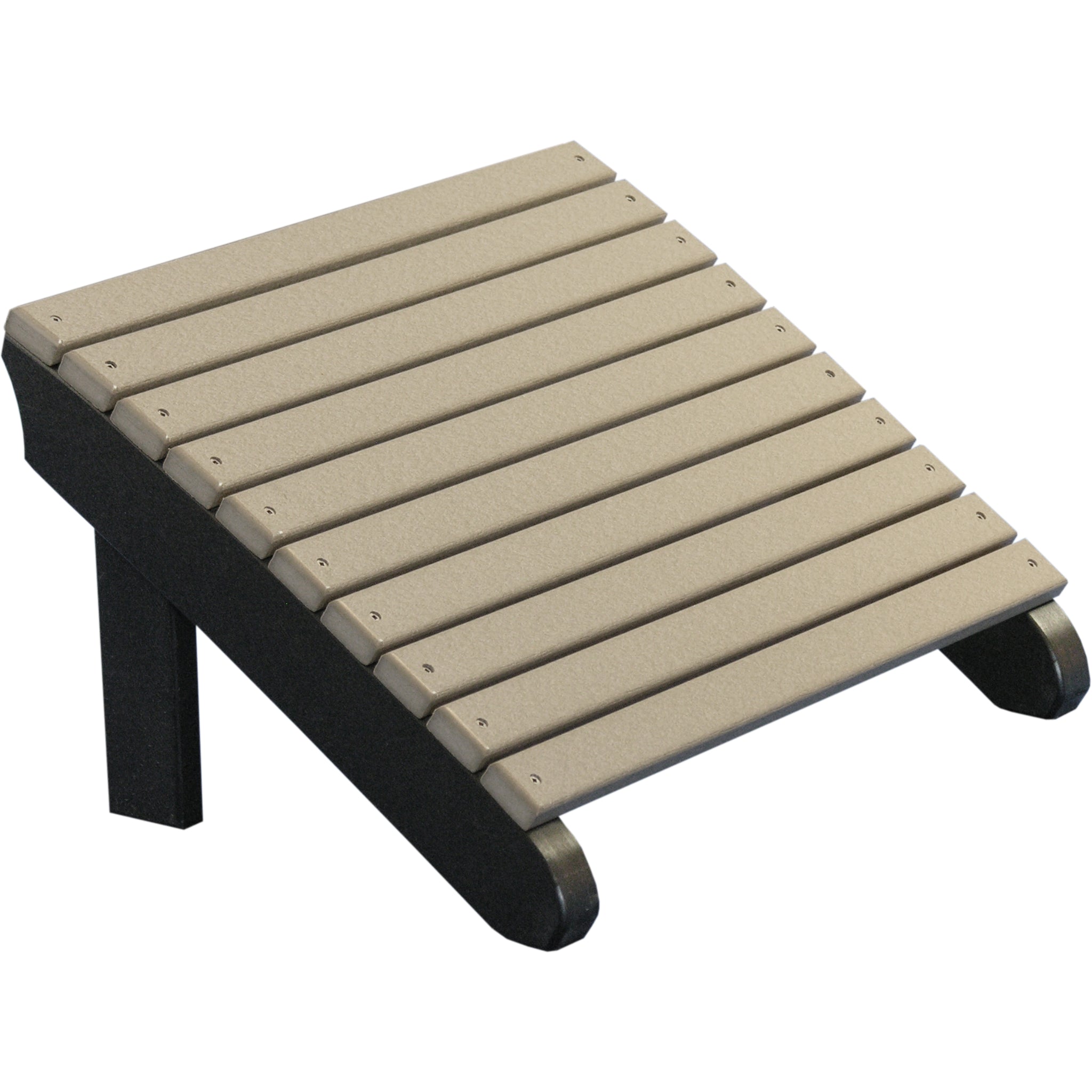 LuxCraft Deluxe Adirondack Footrest – Outdoor Poly Patio Footrest (PDAF)