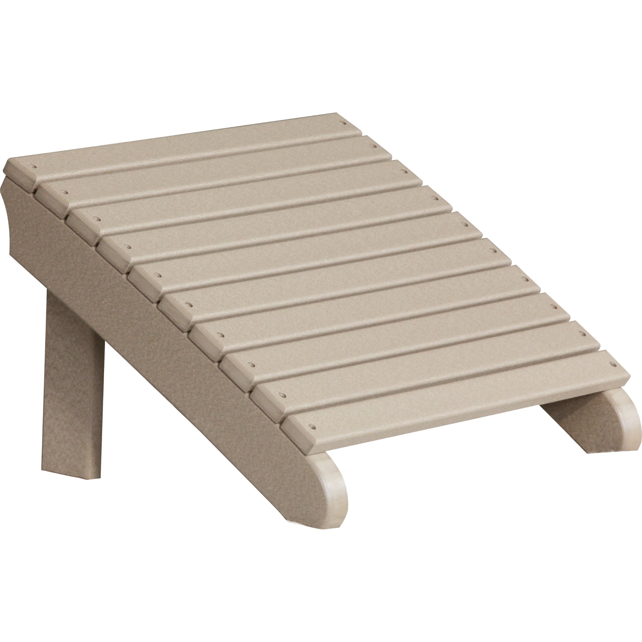 LuxCraft Deluxe Adirondack Footrest – Outdoor Poly Patio Footrest (PDAF)
