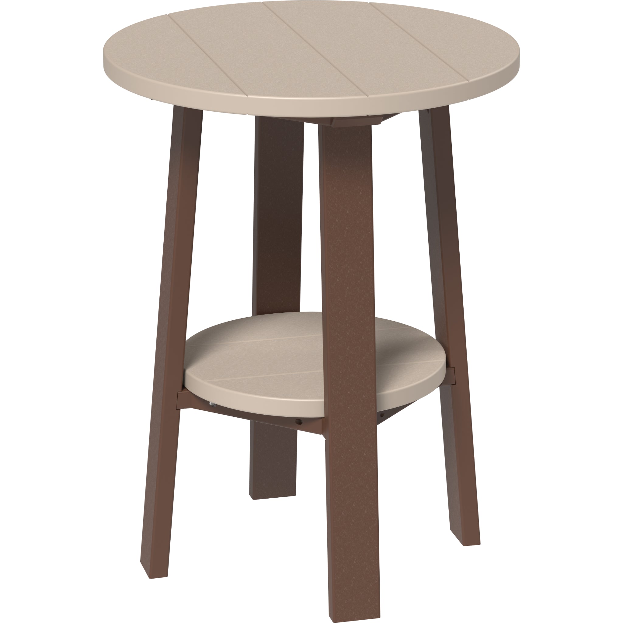 LuxCraft Deluxe 28″ End Table – Outdoor Poly Patio Side Table (PDET28)