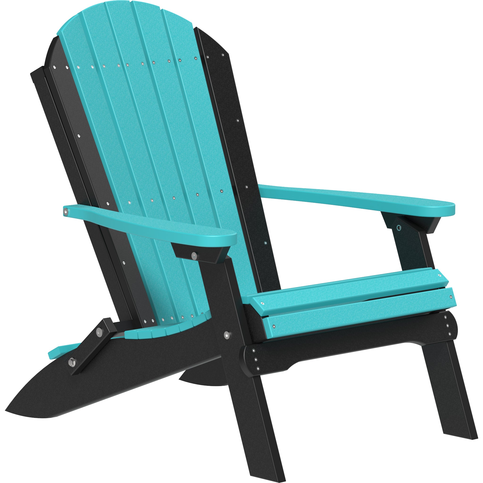 LuxCraft Folding Adirondack Chair – Outdoor Poly Folding Lounge Chair (PFAC)