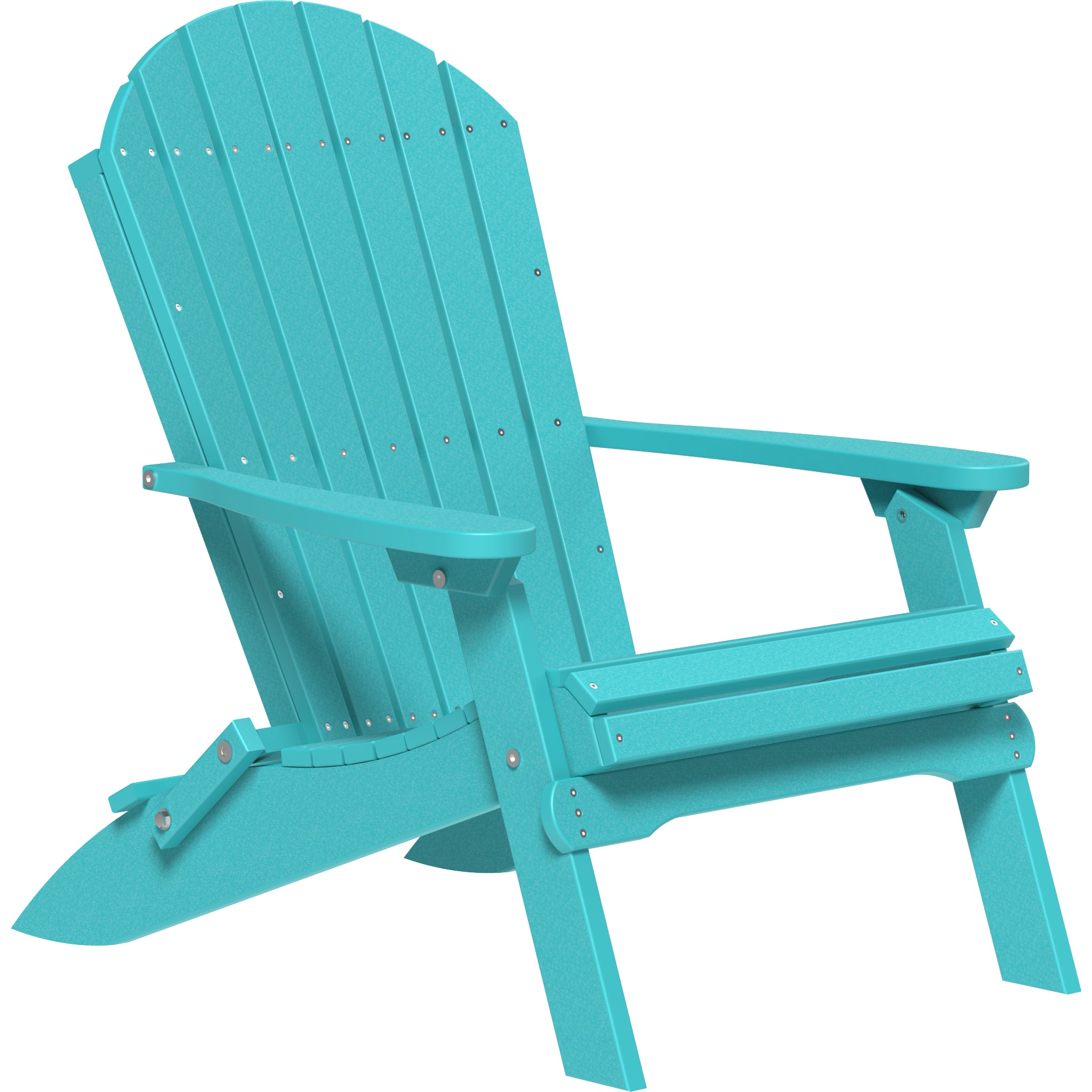 LuxCraft Folding Adirondack Chair – Outdoor Poly Folding Lounge Chair (PFAC)