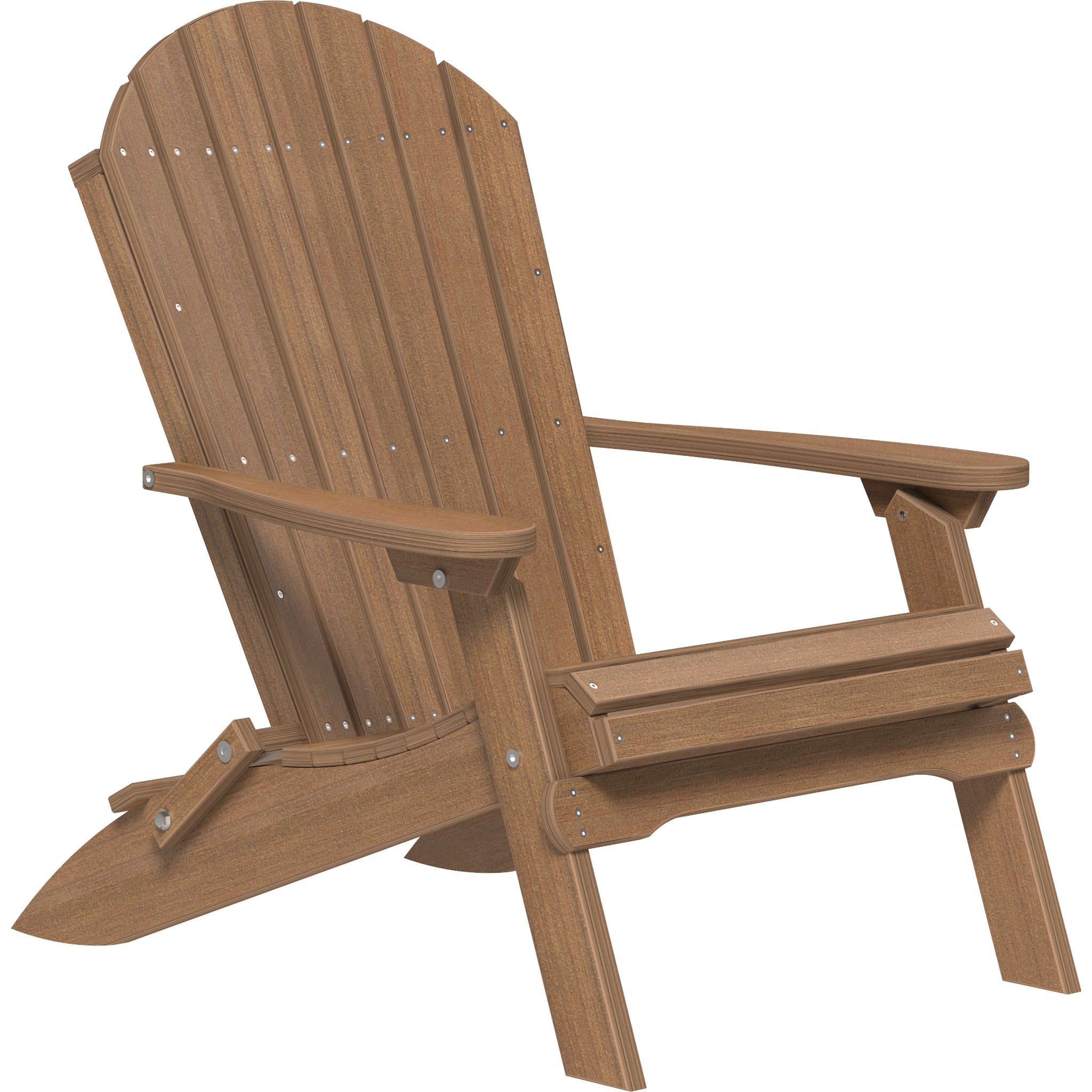 LuxCraft Folding Adirondack Chair – Outdoor Poly Folding Lounge Chair (PFAC)