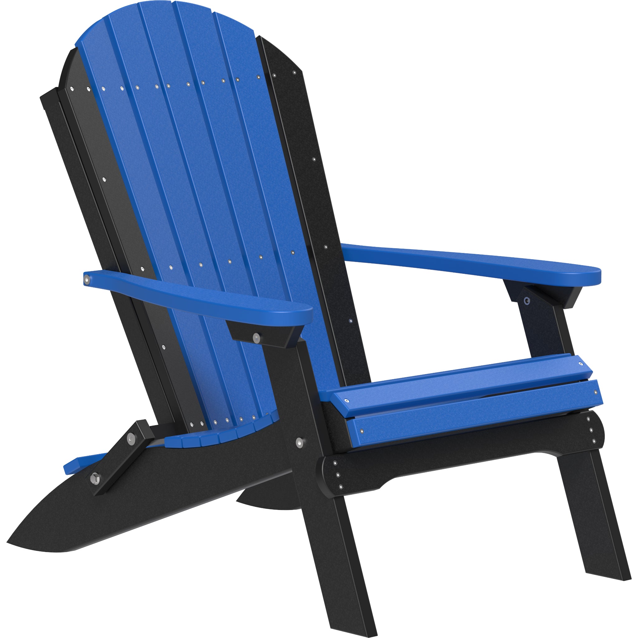 LuxCraft Folding Adirondack Chair – Outdoor Poly Folding Lounge Chair (PFAC)