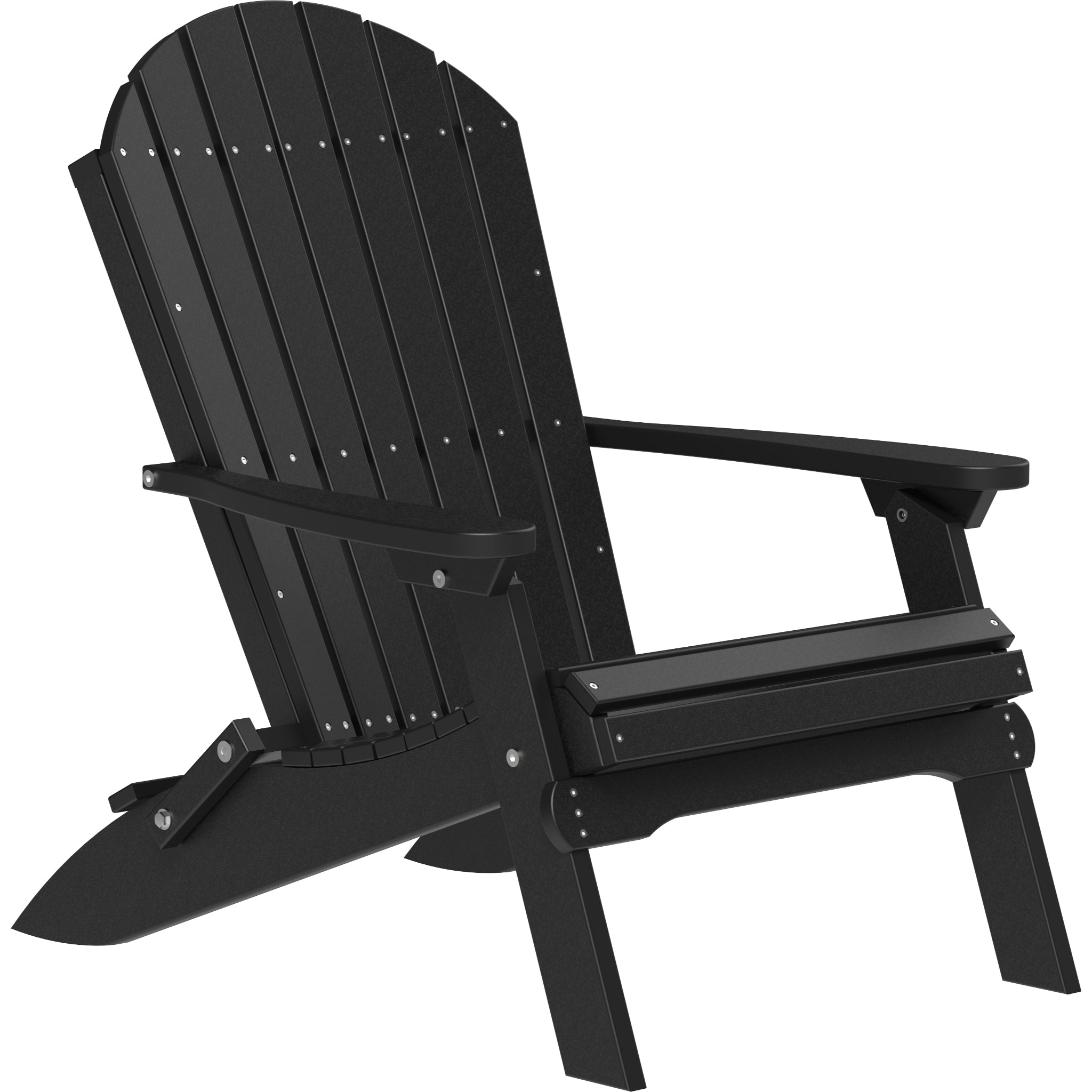 LuxCraft Folding Adirondack Chair – Outdoor Poly Folding Lounge Chair (PFAC)
