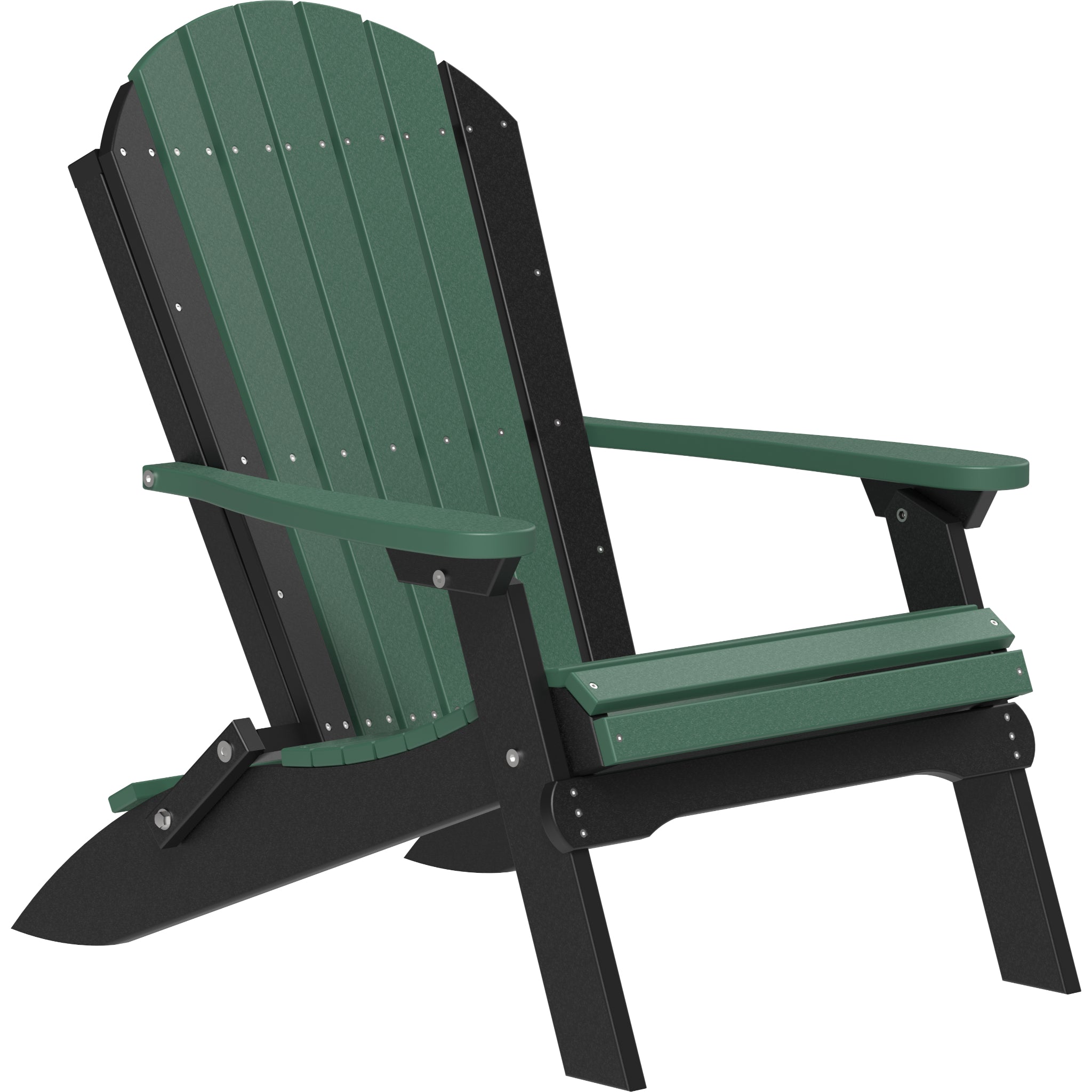 LuxCraft Folding Adirondack Chair – Outdoor Poly Folding Lounge Chair (PFAC)